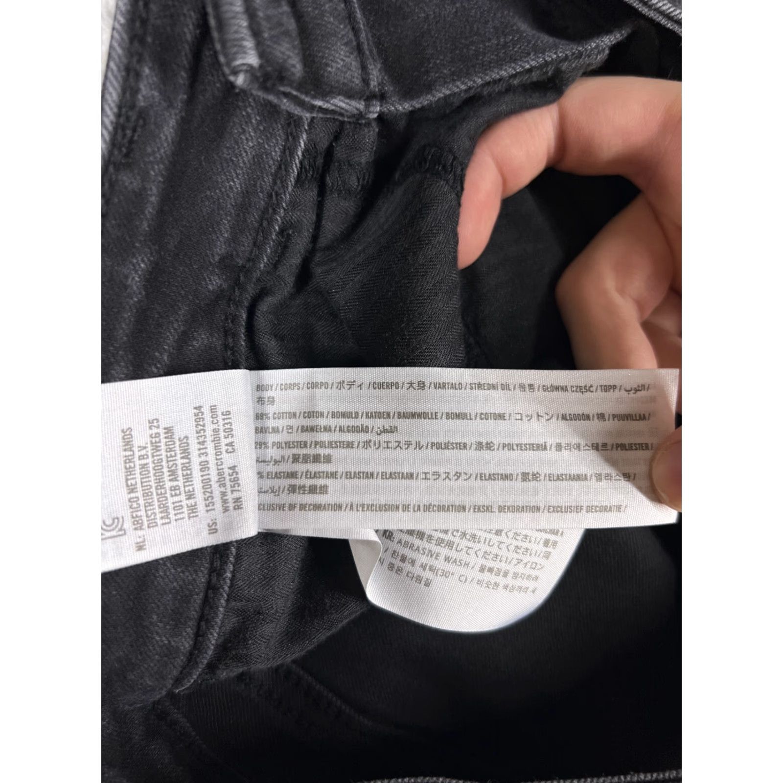 Abercrombie & Fitch Abercrombie & Fitch Jeans Women 26/2 Black Tapered Super Skinny Ankle Size 26" / US 2 / IT 38 - 7 Thumbnail