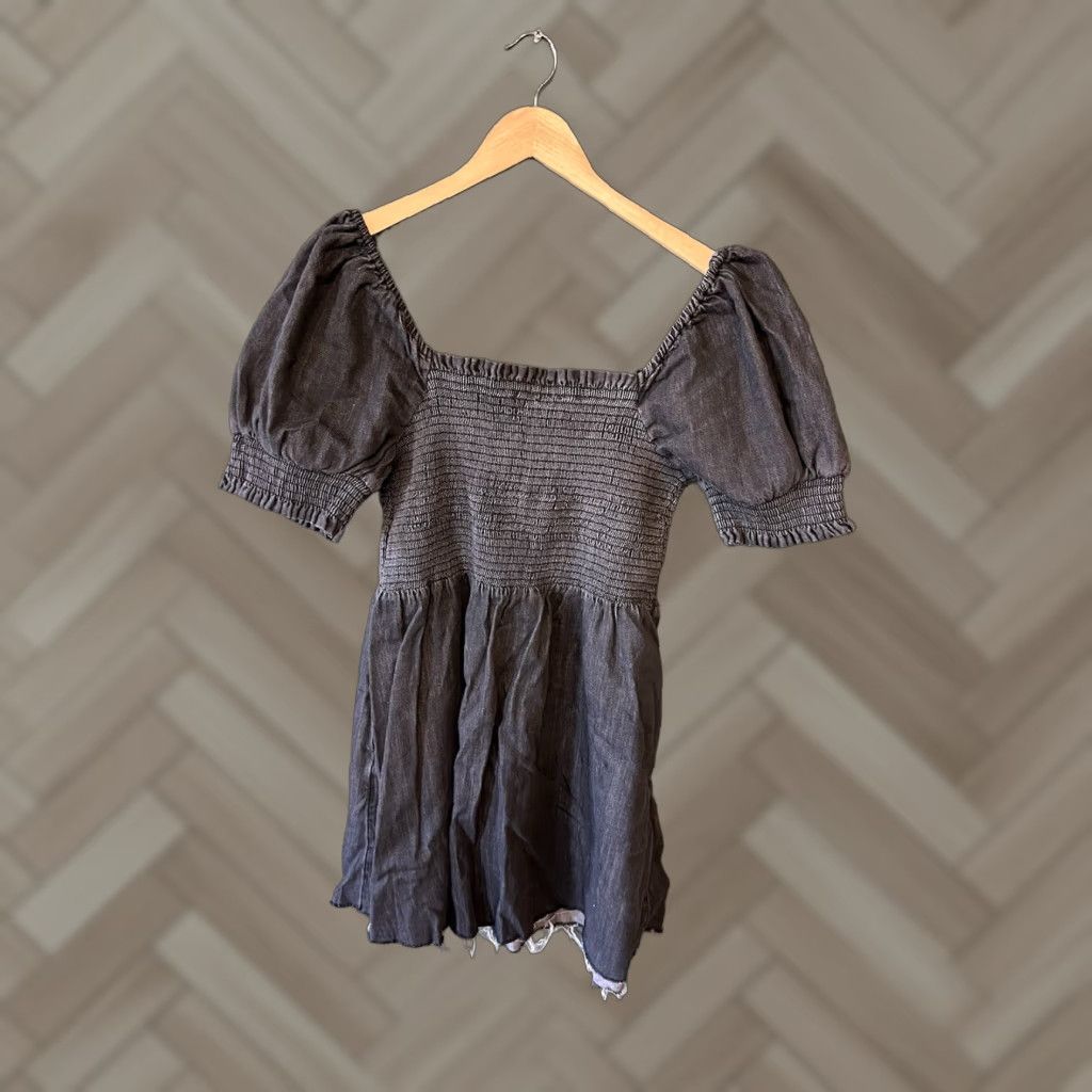 American Eagle Outfitters American Eagle Womens Gray Short Sleeve Shirt Dress L Size Gray Shirt Dress Womens L Size L / US 10 / IT 46 - 1 Thumbnail
