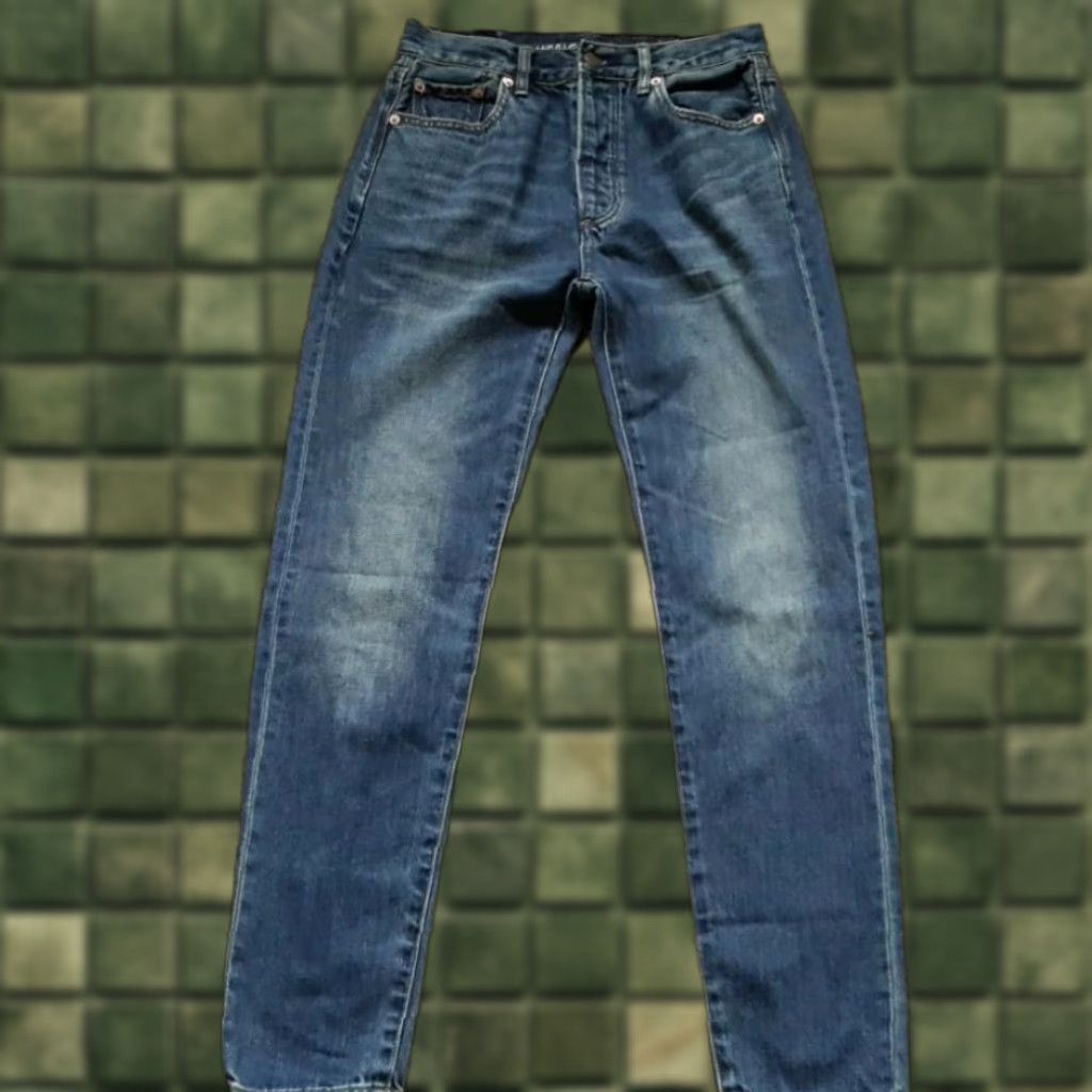 American Eagle Outfitters American Eagle Outfitters Girlfriend Jeans Button Fly 00 Regular Blue Denim 100% Cotton Women’s Side Rise High Size 24" / US 00 / IT 34 - 1 Thumbnail