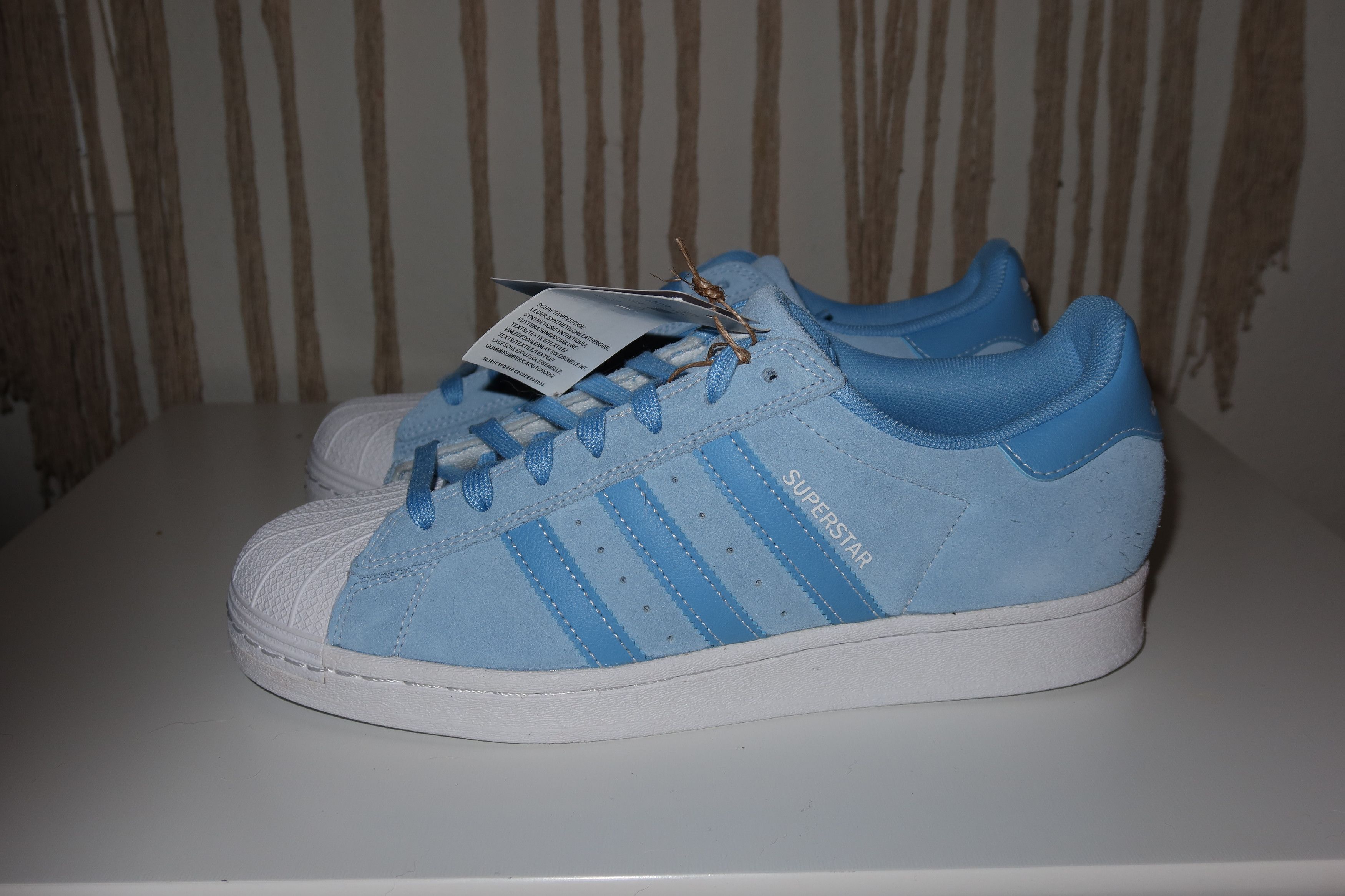 Adidas SUPERSTAR ADV SHOES Light Blue/Ftwr White/Light Blue Size US 7.5 / EU 40-41 - 1 Thumbnail