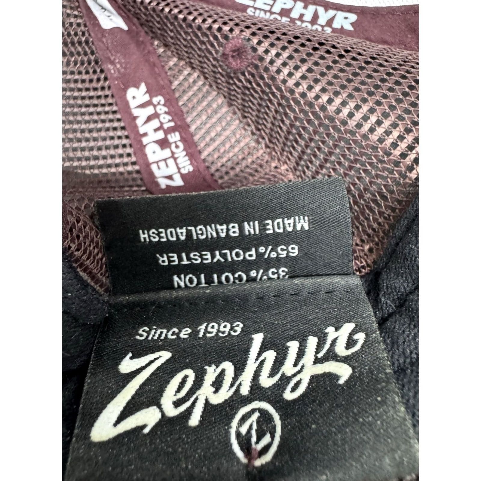 Zephyr Mens Trucker Cap Snapback Hat Outdoor Mountains Jackson Hole Wyoming Tan Maroon Zephyr Adult One Size Casual Travel City Nature Size ONE SIZE - 4 Thumbnail
