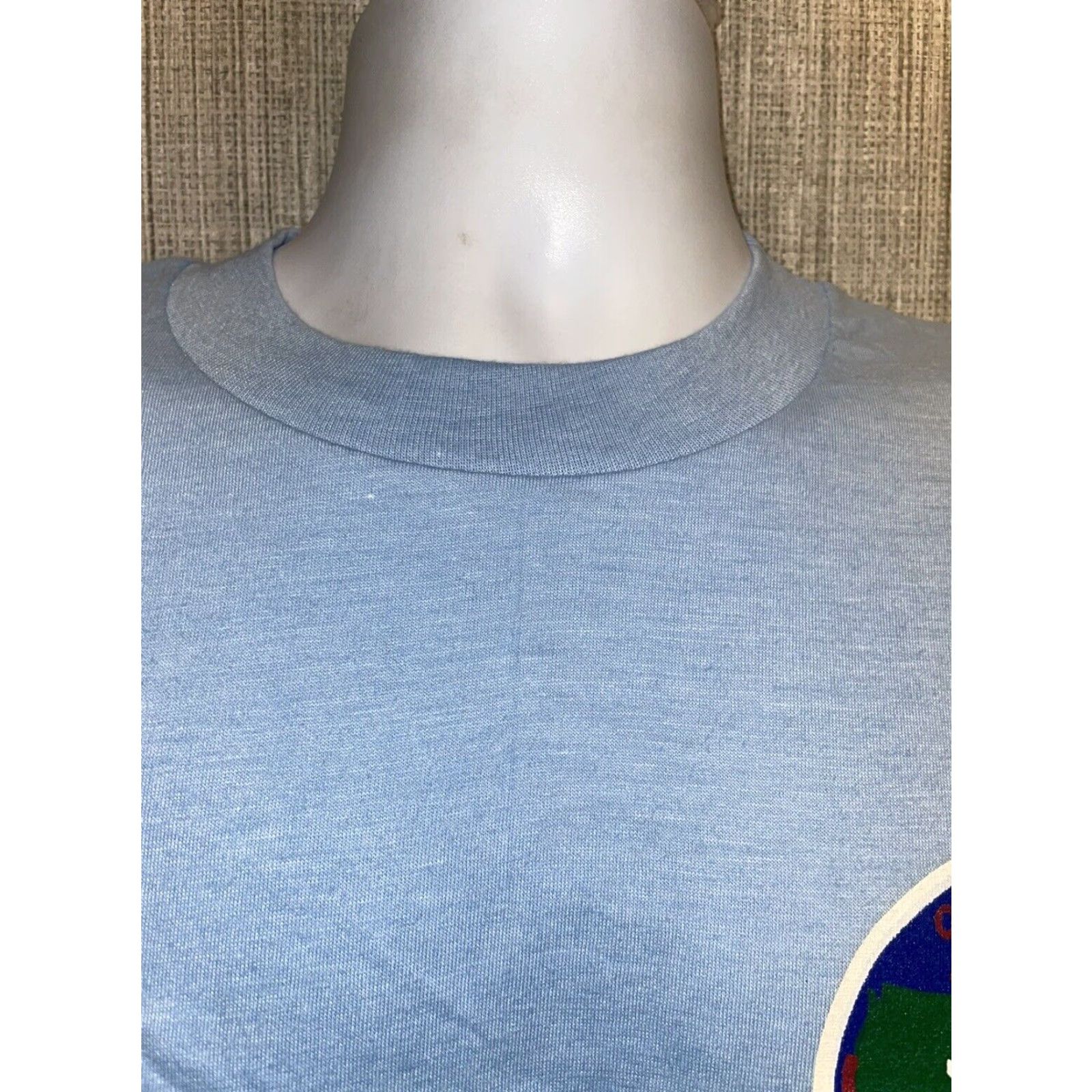Hanes VINTAGE Hanes T-Shirt Shirt Men XL Light Blue Cotton Blend Blue 2000s Mens Size US XL / EU 56 / 4 - 2 Thumbnail