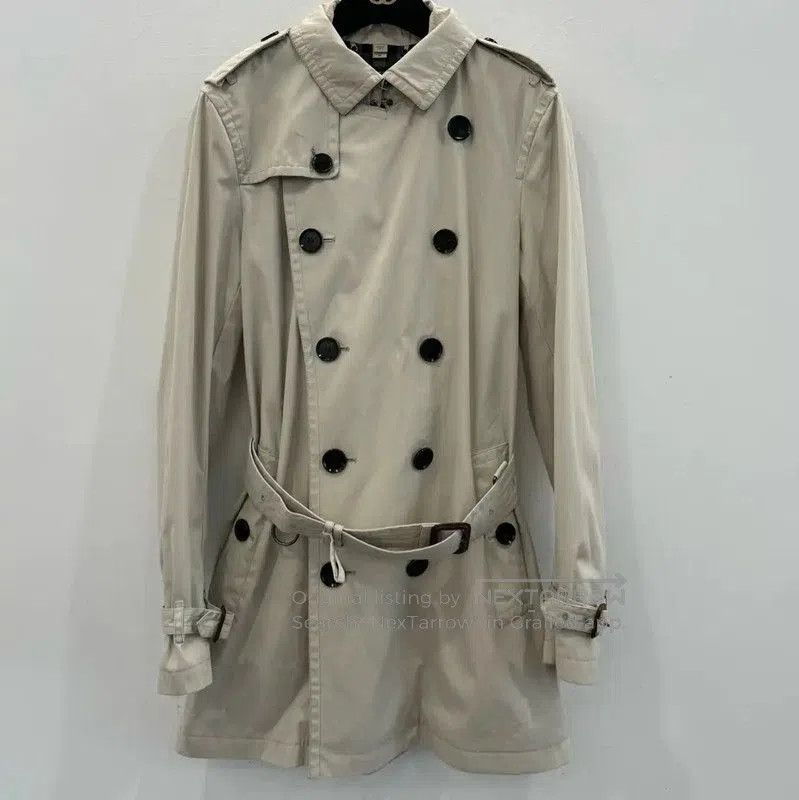 Burberry Burberry Men's Beige Cotton Trench Coat. Size US S / EU 44-46 / 1 - 1 Thumbnail
