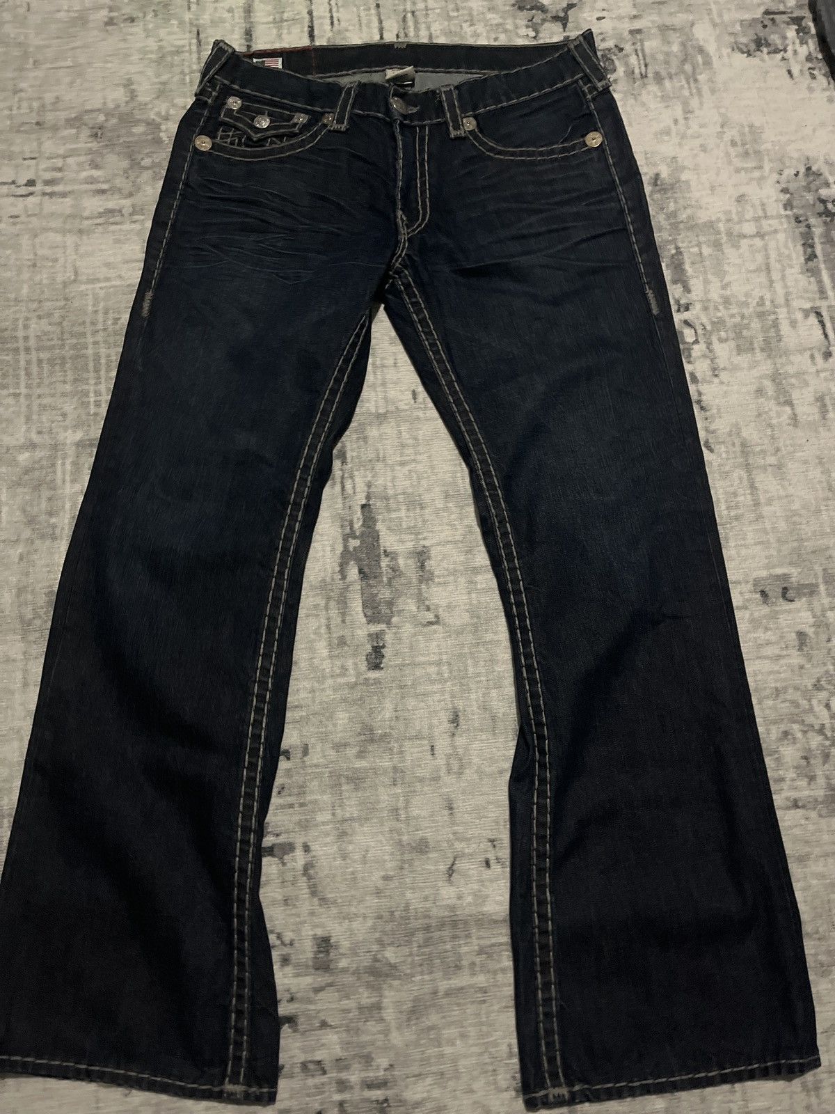 image of True Religion Billy Super T in Navy, Men's (Size 36)