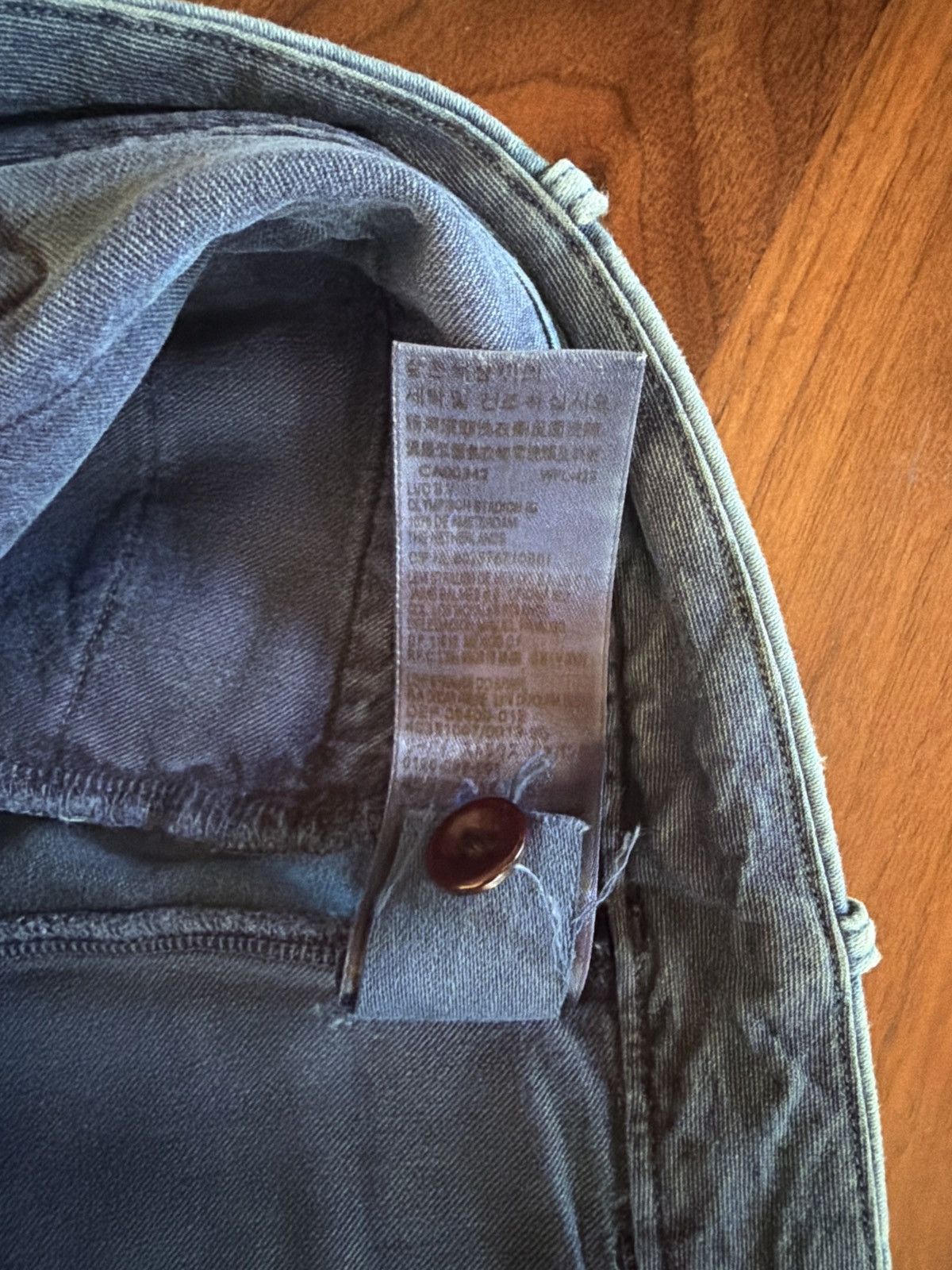 Levi's Levis indigo dyed patched denim trouser Size US 33 - 13 Thumbnail