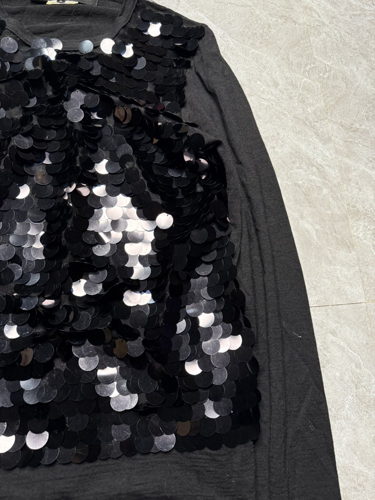 Junya Watanabe Junya Watanabe Wool Mesh Sequin Attached Sweatshirt Size US S / EU 44-46 / 1 - 3 Thumbnail