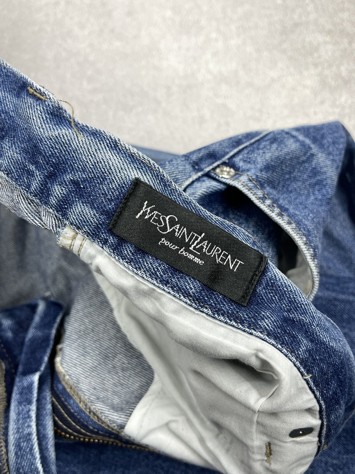 Yves Saint Laurent Vintage Yves Saint Laurent Denim Jeans Blue Y2K Size US 38 / EU 54 - 13 Thumbnail