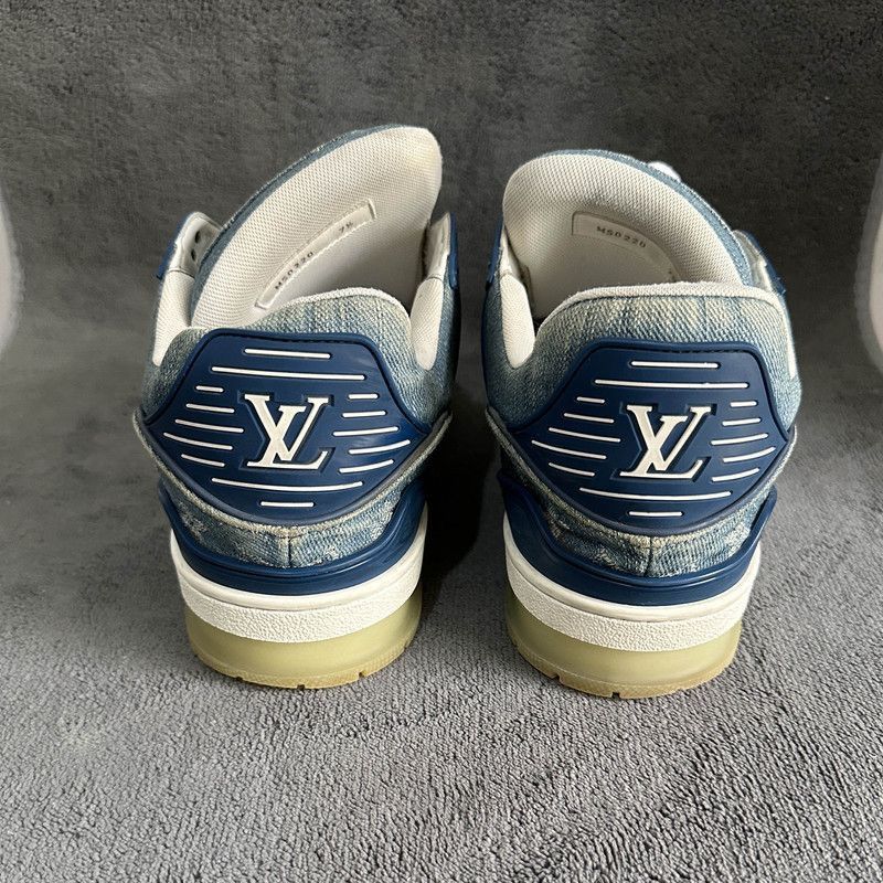 Louis Vuitton Louis Vuitton Denim Trainer Low-Top Sneakers - Size US 8 / EU 41 - 3 Thumbnail