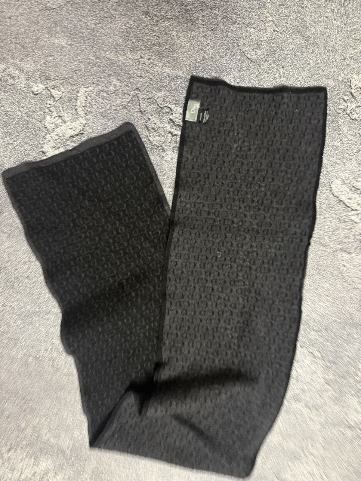 Dior Authentic Christian Dior Wool Monogram Scarf Size ONE SIZE - 8 Thumbnail
