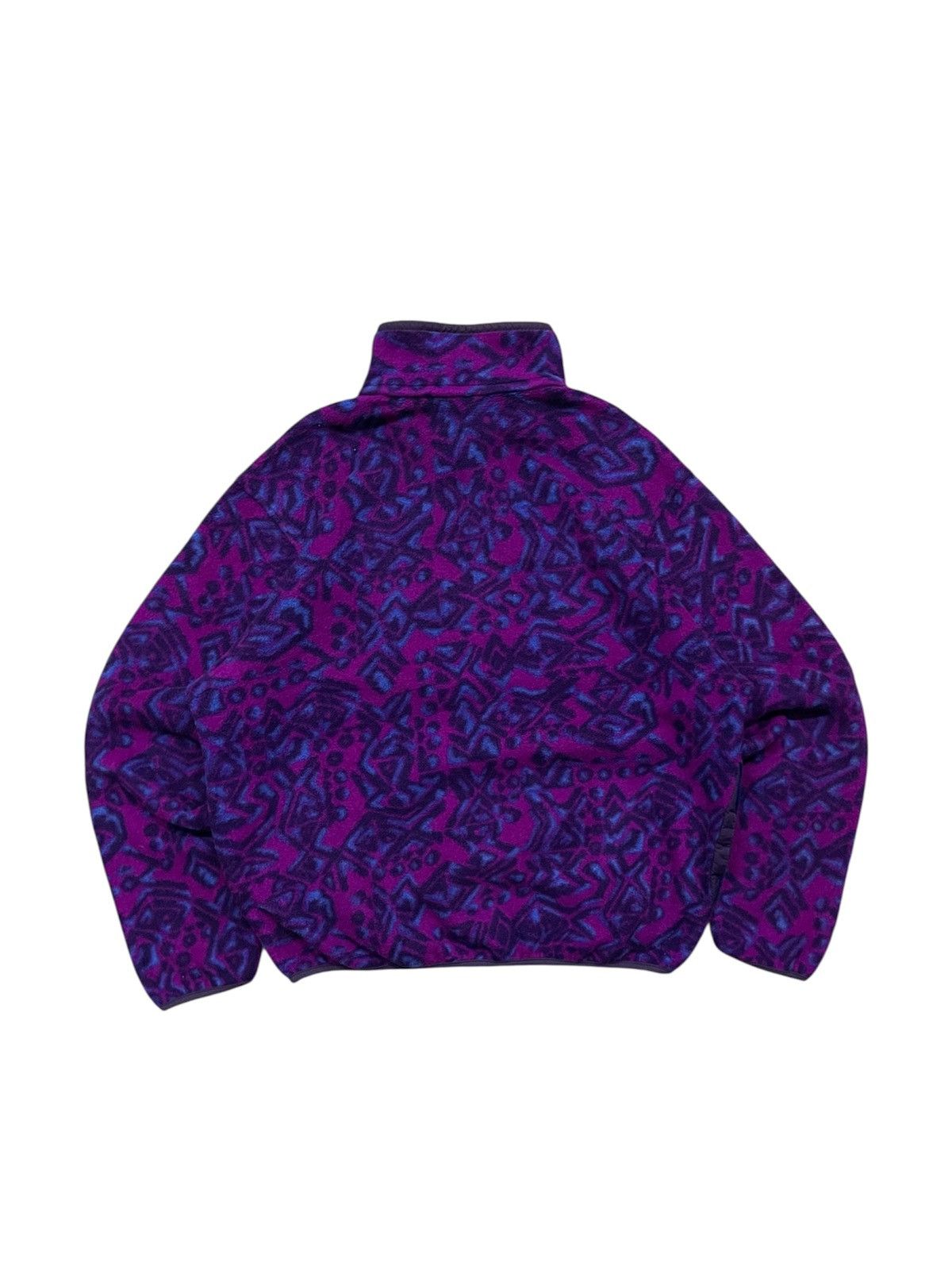 L.L. Bean 70s-80s L.L BEAN AZTEC PATTERN HALF BUTTON FLEECE Size US M / EU 48-50 / 2 - 2 Thumbnail