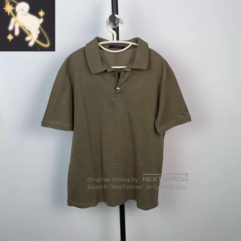 Louis Vuitton Louis Vuitton Army Green Men's Polo Shirt Size US XL / EU 56 / 4 - 1 Thumbnail