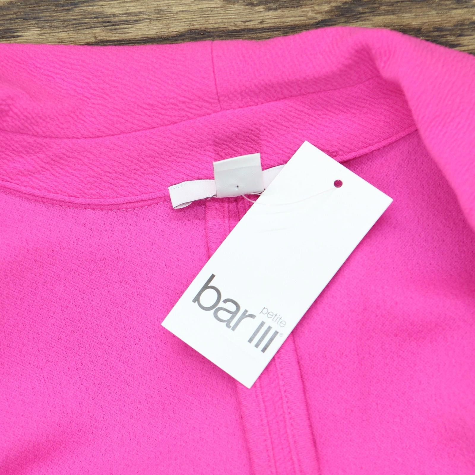Bar III Nwt Bar Iii Shawl-collar Blazer Jacket Pinkadelic Pink Pxl Size XL / US 12-14 / IT 48-50 - 3 Thumbnail