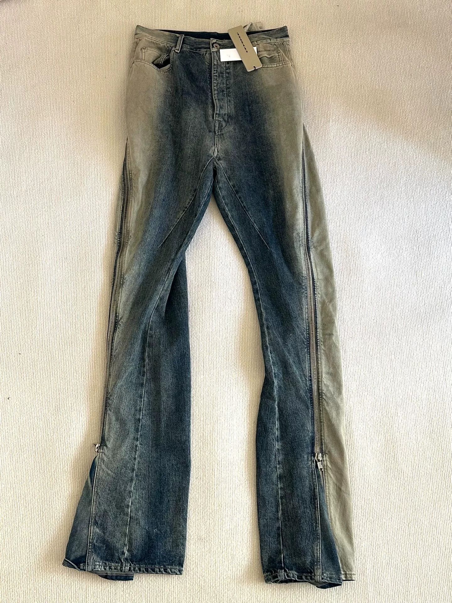 Rick Owens Drkshdw Rick Owens Drkshdw Gradient Blue Banana Size US 31 - 1 Thumbnail