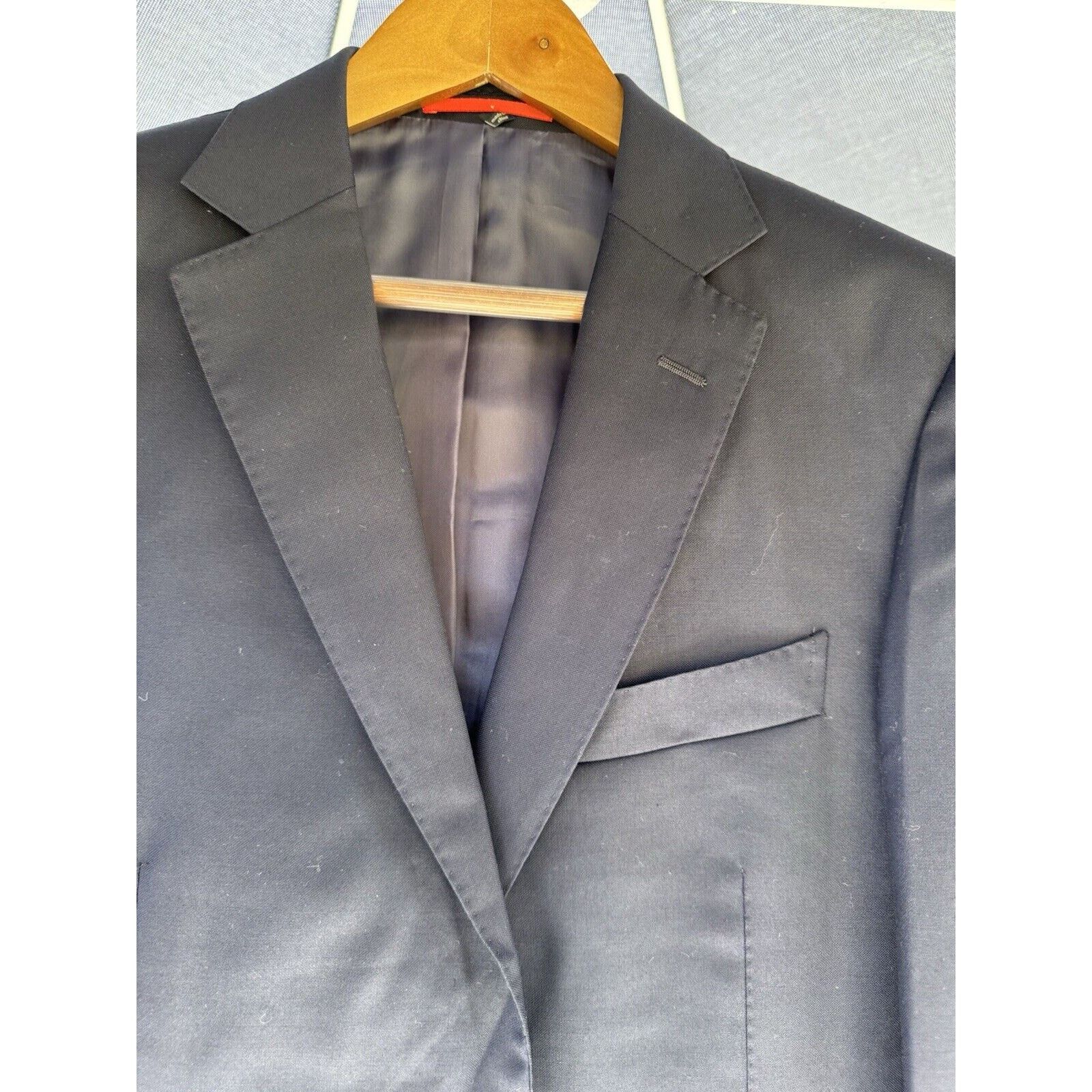 Suitsupply Suitsupply Navy Blazer 42L Men’s VBC Wool Blue Suit Jacket Size 42R - 2 Thumbnail