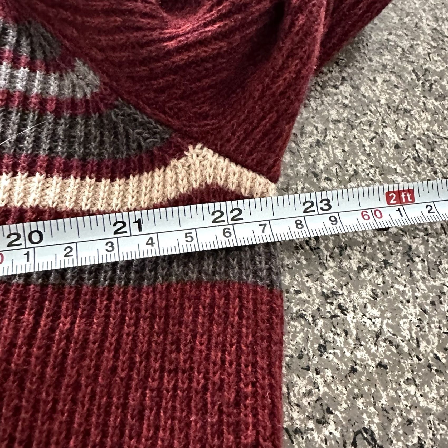 Eddie Bauer Eddie Bauer Sweater Mens Size L Red Knit Pullover 1/4 Zip Striped Classic Fit Knit Mock Neck Casual Mens Size US L / EU 52-54 / 3 - 6 Thumbnail