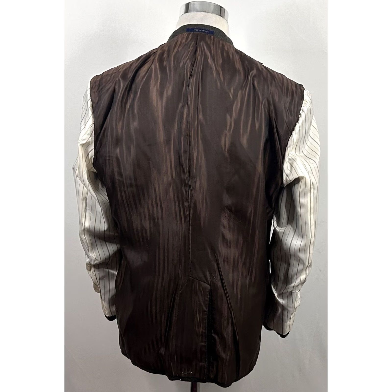 Club Room VINTAGE NWT Club Room Sport Coat 44S Wool Cashmere Brown Herringbone Three-Button Vented Mens Clothing Size US XS / EU 42 / 0 - 7 Thumbnail