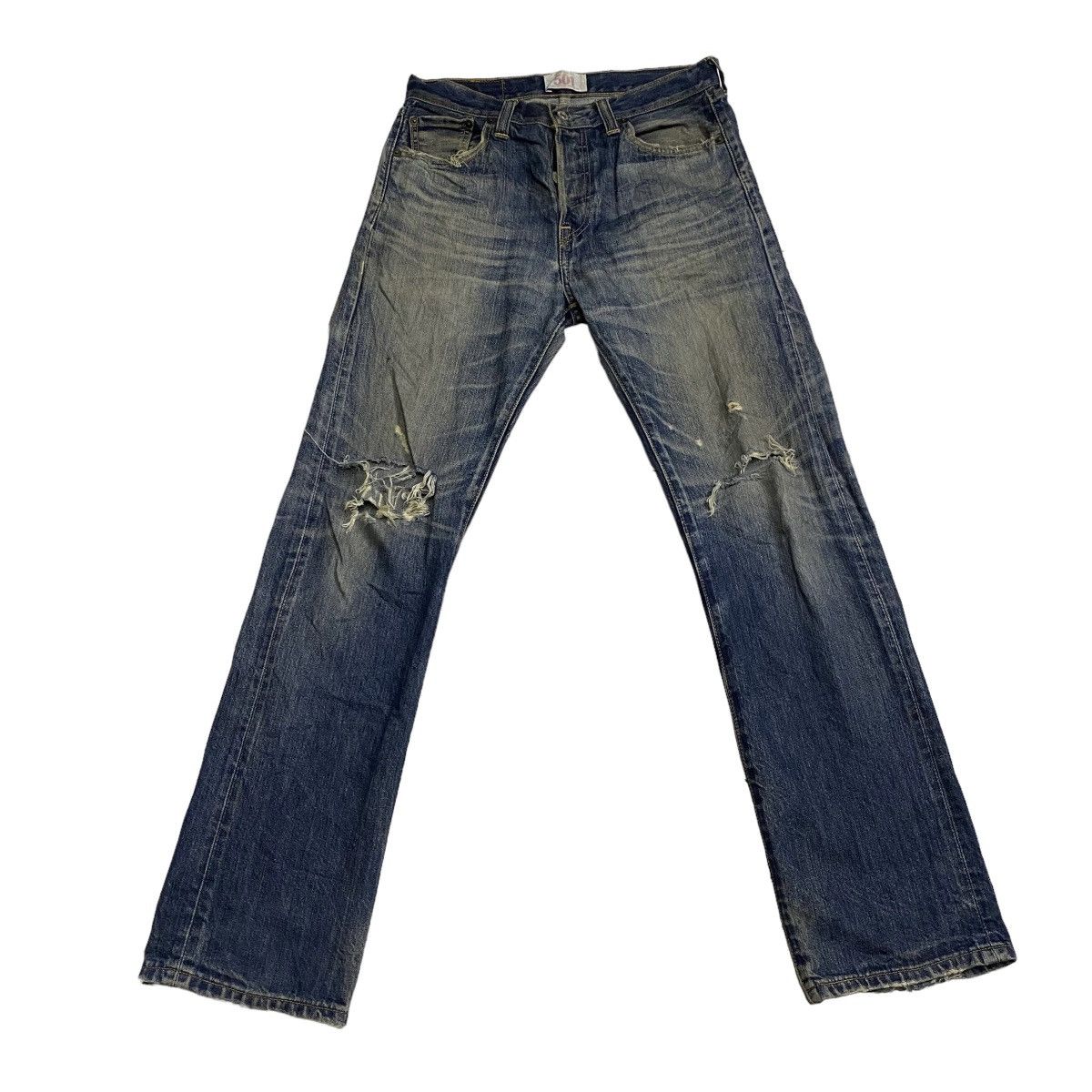 Levi's Levis 501 Kurt Cobain distressed denim Size US 30 / EU 46 - 1 Thumbnail