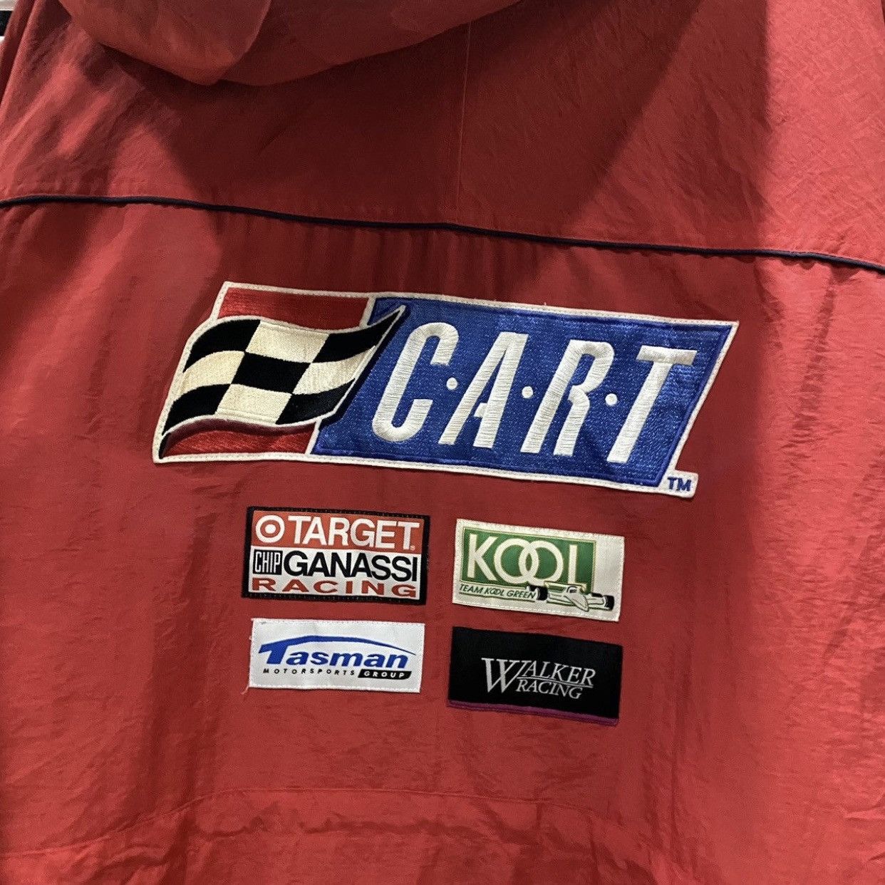 Budweiser Vintage 90s Honda Racing Budweiser 500 Hooded Racing Jacket Size US XL / EU 56 / 4 - 16 Thumbnail