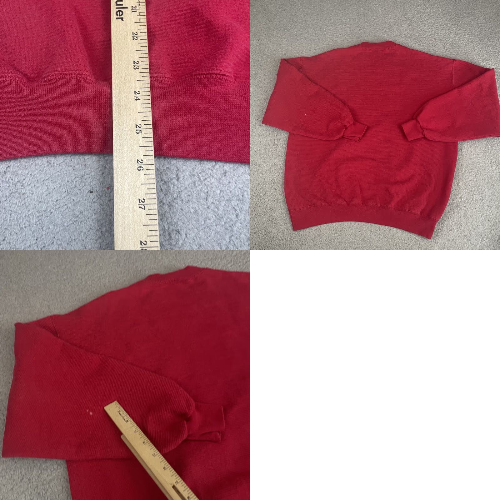 Jerzees VINTAGE Jerzees Sweatshirt Men XL Red 90s Pullover Cotton Sweatshirt Jerzees Mens XL Red 90s Vintage Sweatshirt Size US XL / EU 56 / 4 - 8 Thumbnail