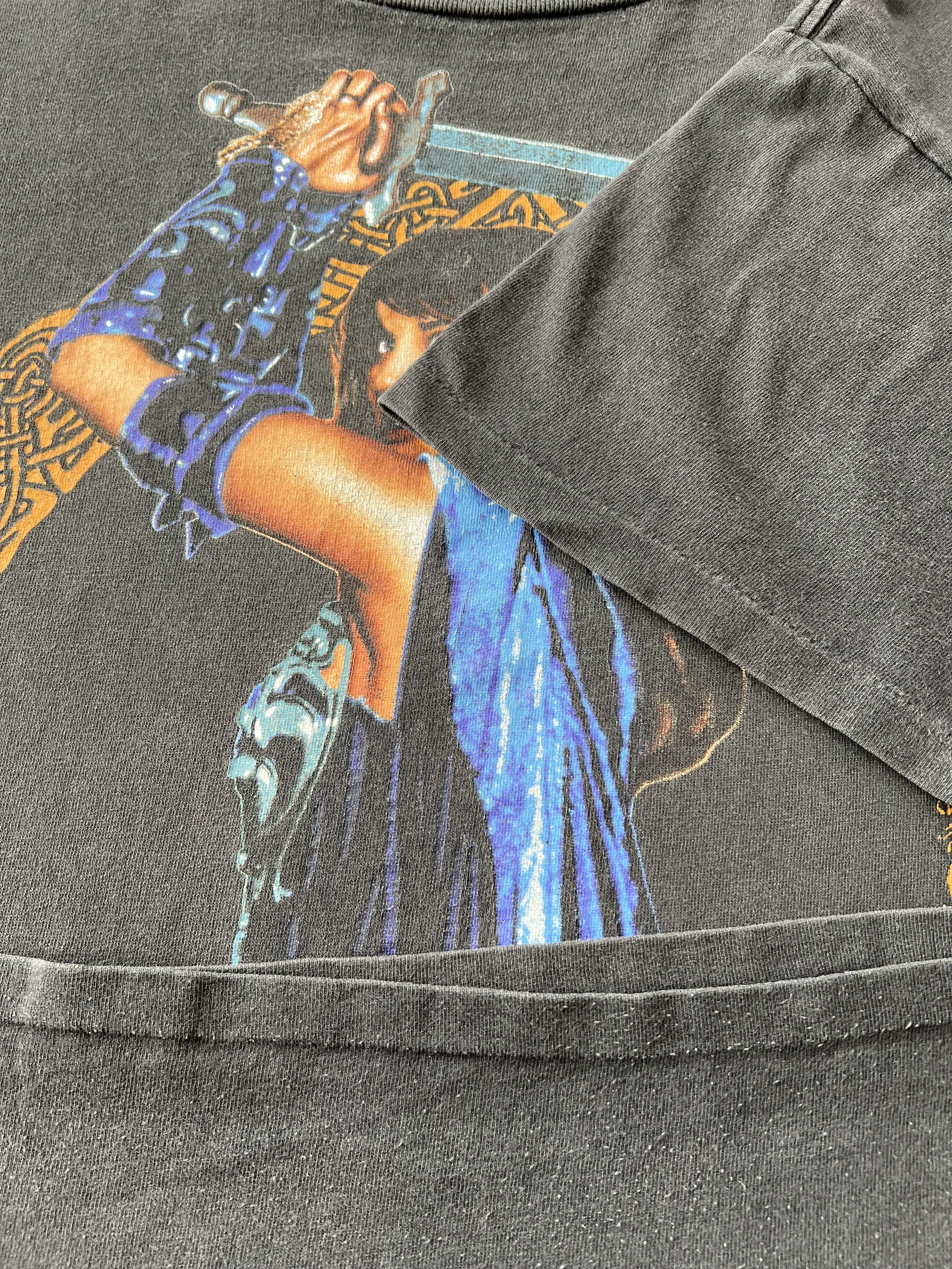 Vintage Vintage 1996 Xena Warrior Princess TV Show Black T-shirt Size US L / EU 52-54 / 3 - 8 Thumbnail