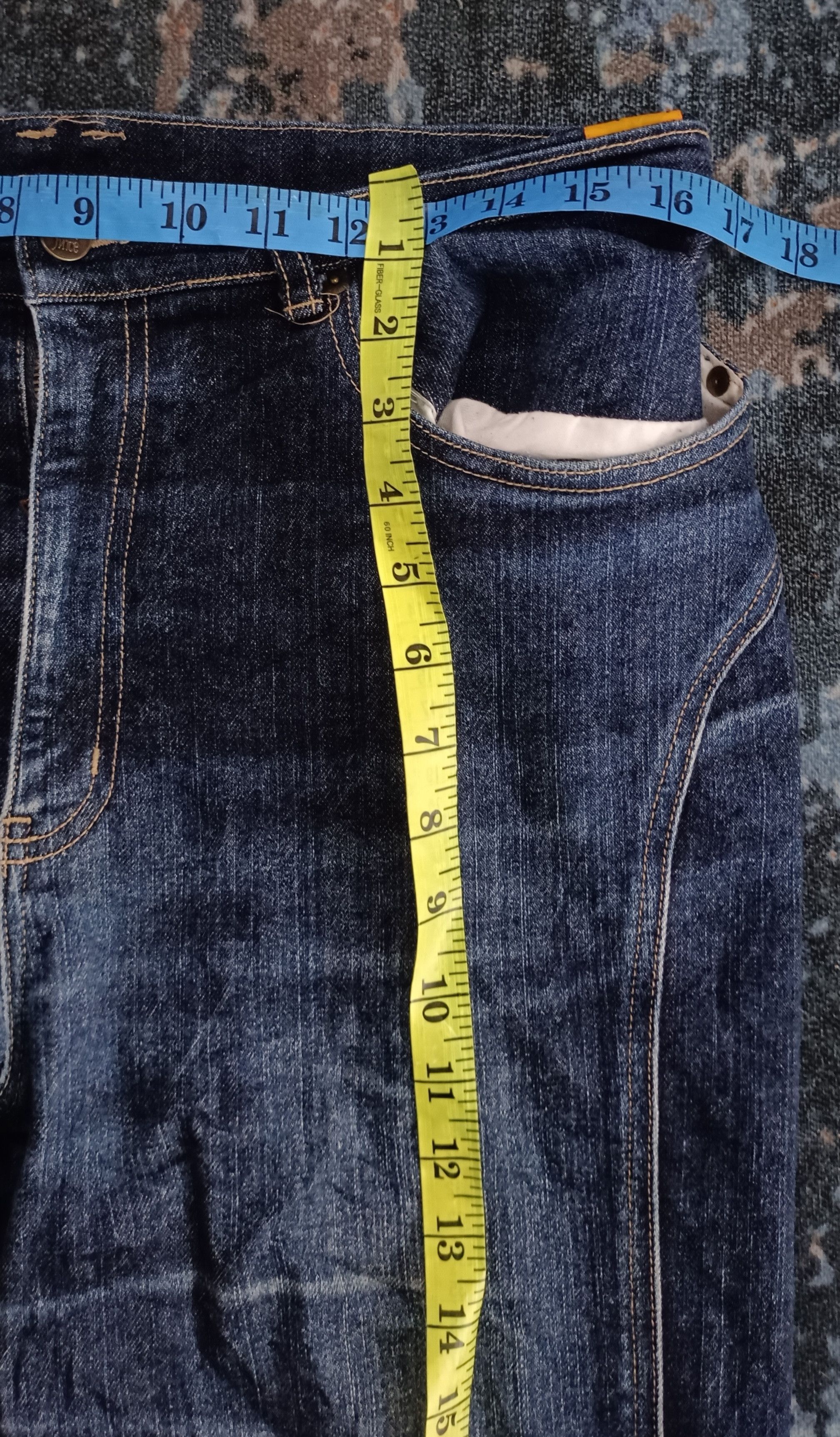 Japanese Brand Vintage💥 Flare Orange Juice jeans Size US 33 - 24 Thumbnail