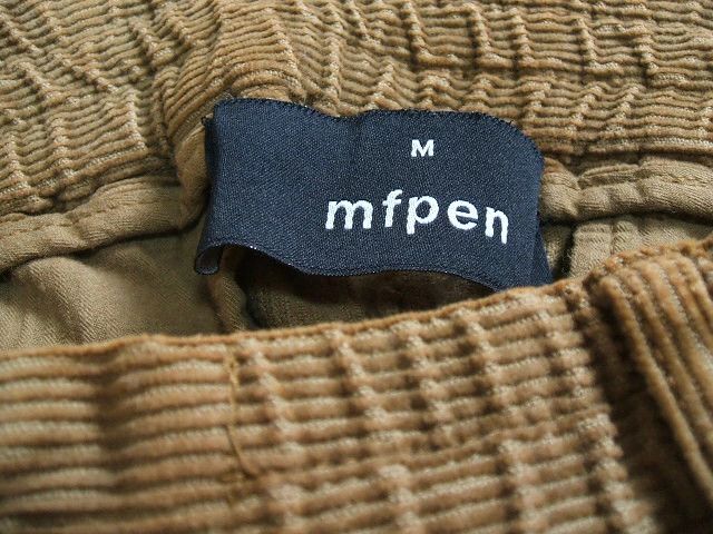 Mfpen MFPEN Plain Corduroy Pants Light Brown M Size US 35 - 3 Thumbnail