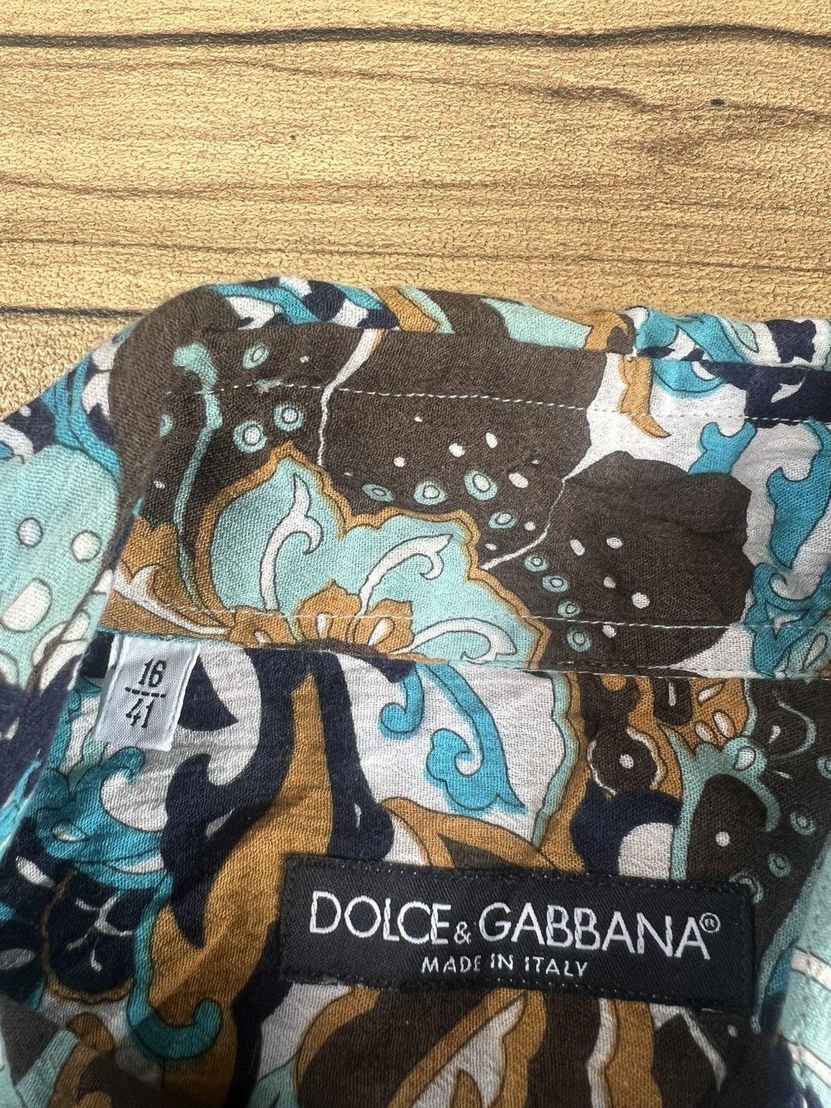 Dolce & Gabbana Dolce and gabbana ornate print cotton Size US L / EU 52-54 / 3 - 4 Thumbnail