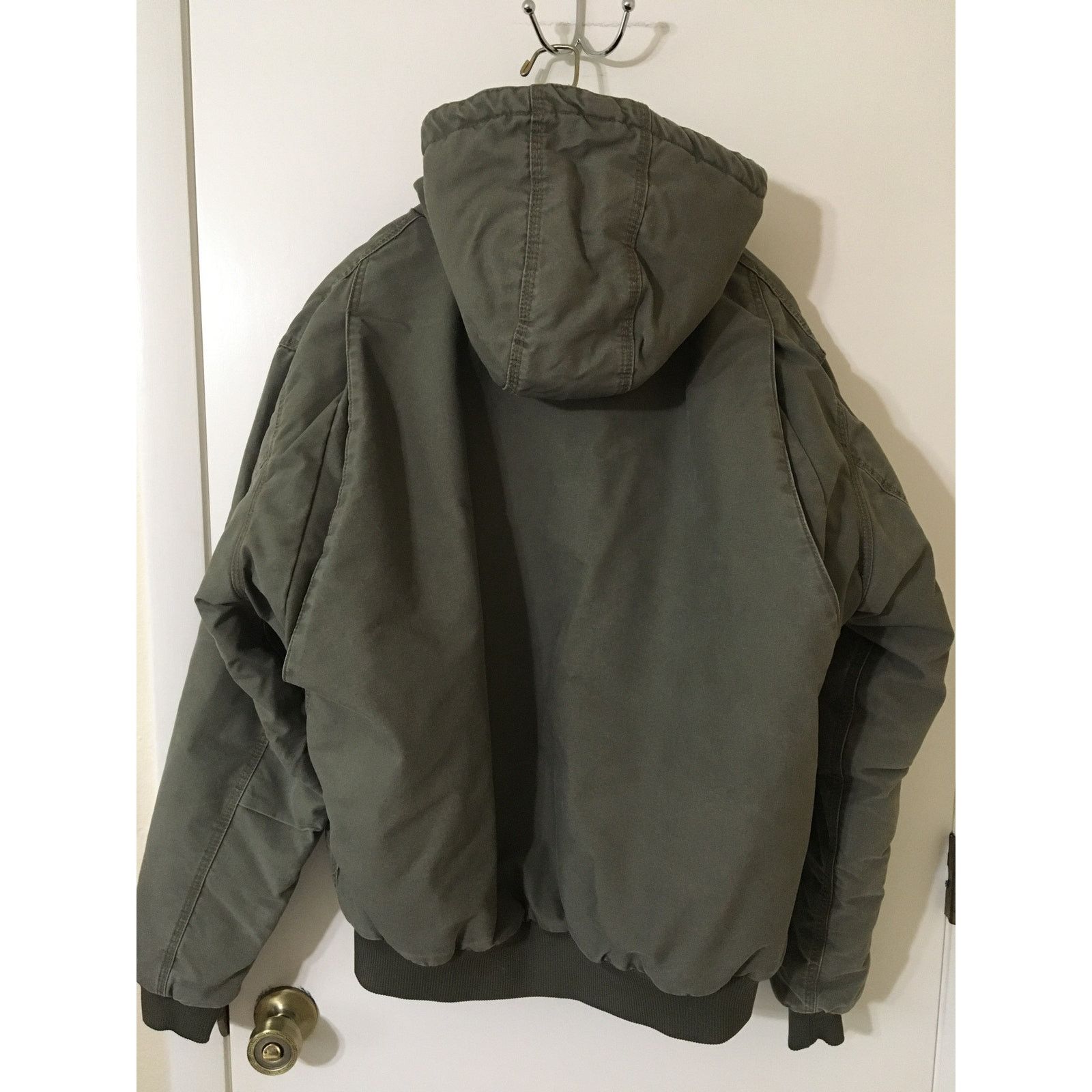 Other Schmidt Workwear LT Heavy Quilted Coat Toggle Hood ArmyGreen Size US L / EU 52-54 / 3 - 3 Thumbnail
