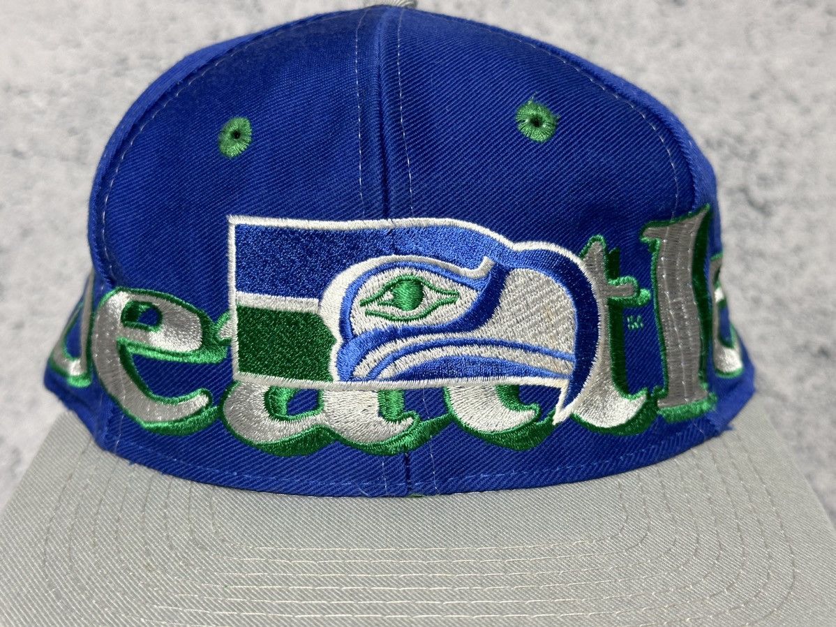Logo 7 Vintage Seattle Seahawks NFL Logo 7 Cap Size ONE SIZE - 6 Thumbnail