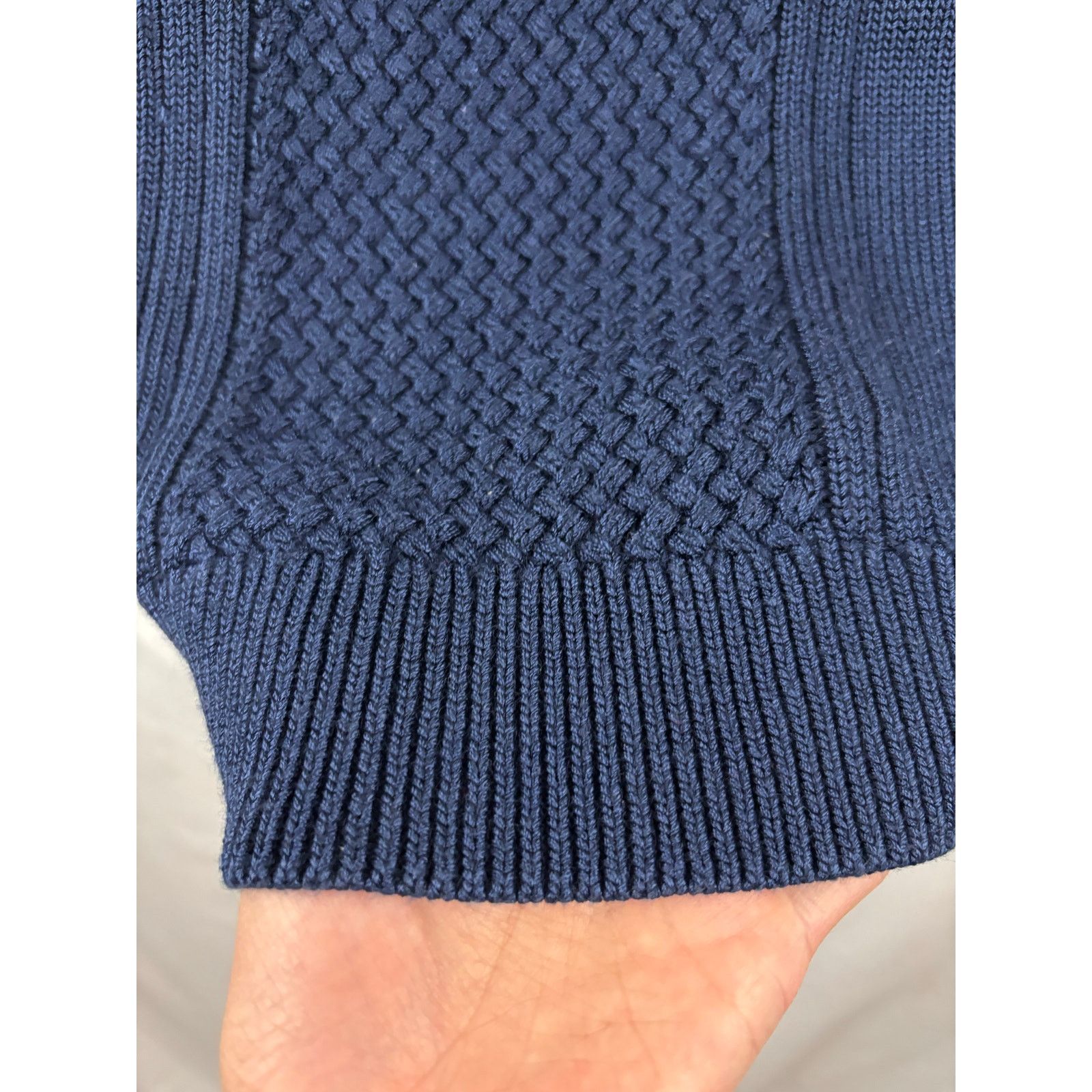 Banana Republic Banana Republic Women's Mixed-Stitch Crew Sweater XS Blue Size XS / US 0-2 / IT 36-38 - 7 Thumbnail
