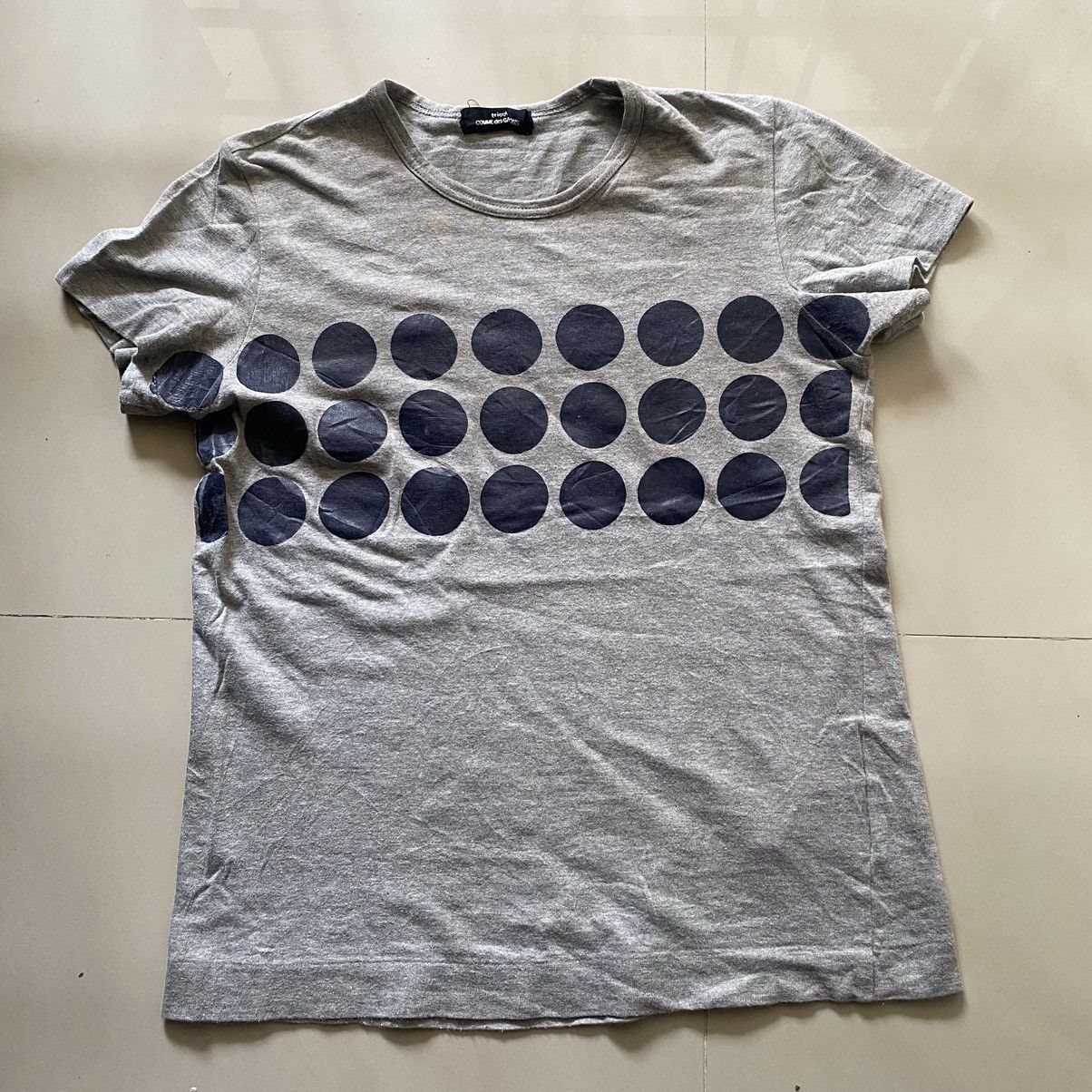 Tricot Comme des Garcons vintage polkadot rubber dye short sleeve Size M / US 6-8 / IT 42-44 - 1 Thumbnail