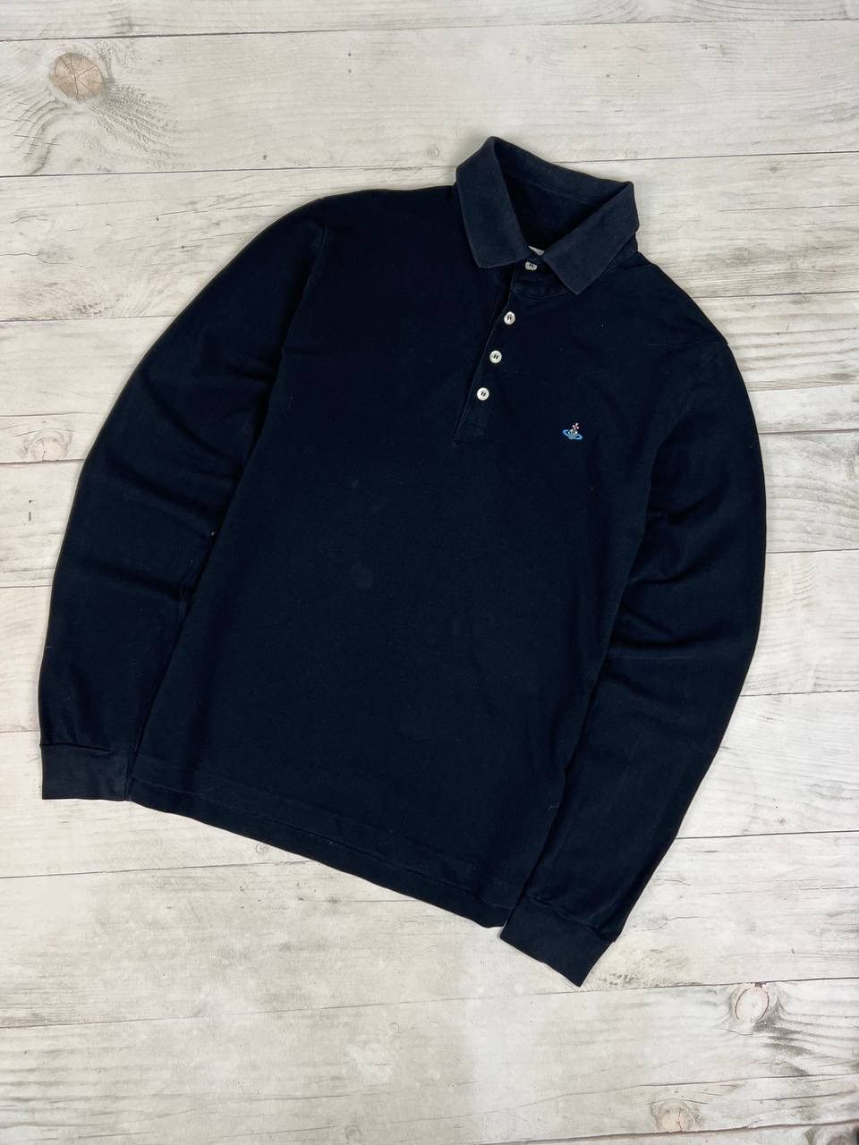 Vivienne Westwood Vivienne Westwood Polo Long Sleeve Orb Logo Basic Size US L / EU 52-54 / 3 - 1 Thumbnail