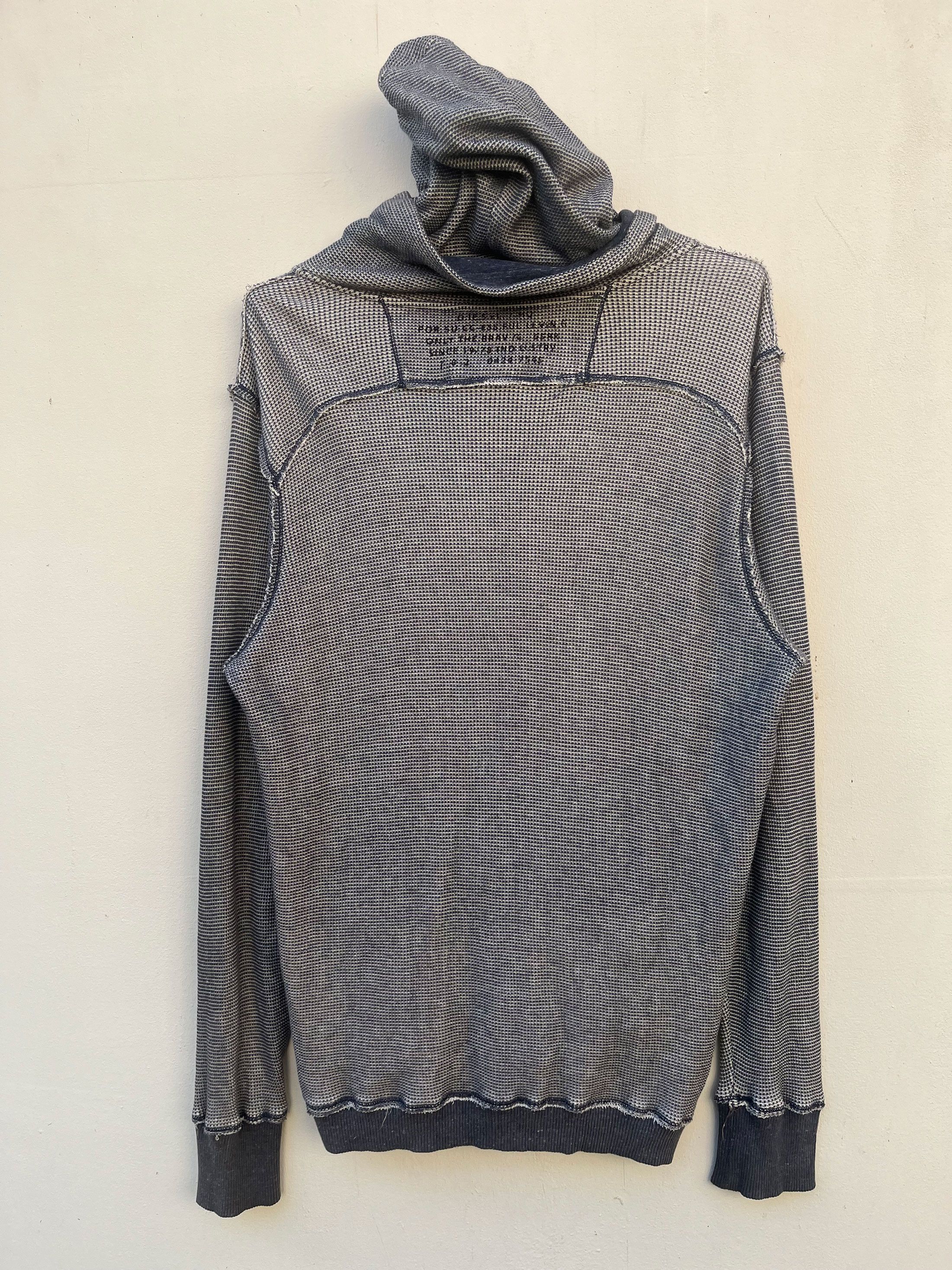 Designer × Diesel Diesel Co Reverse Sewing Knitted Zipper Hooded Sweatshirt Size US L / EU 52-54 / 3 - 4 Thumbnail