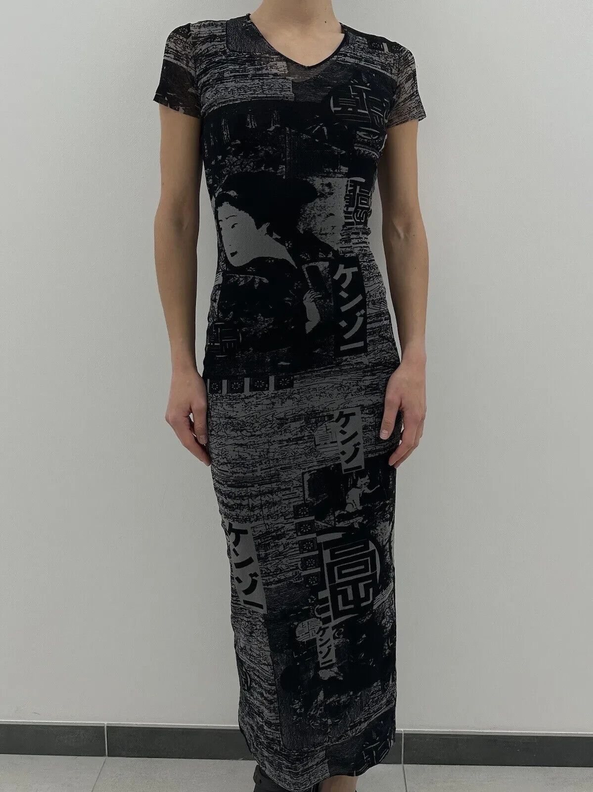 Kenzo Vintage Kenzo Jeans Sheer Mesh Long Dress Asian Tokyo y2k Size M / US 6-8 / IT 42-44 - 5 Thumbnail
