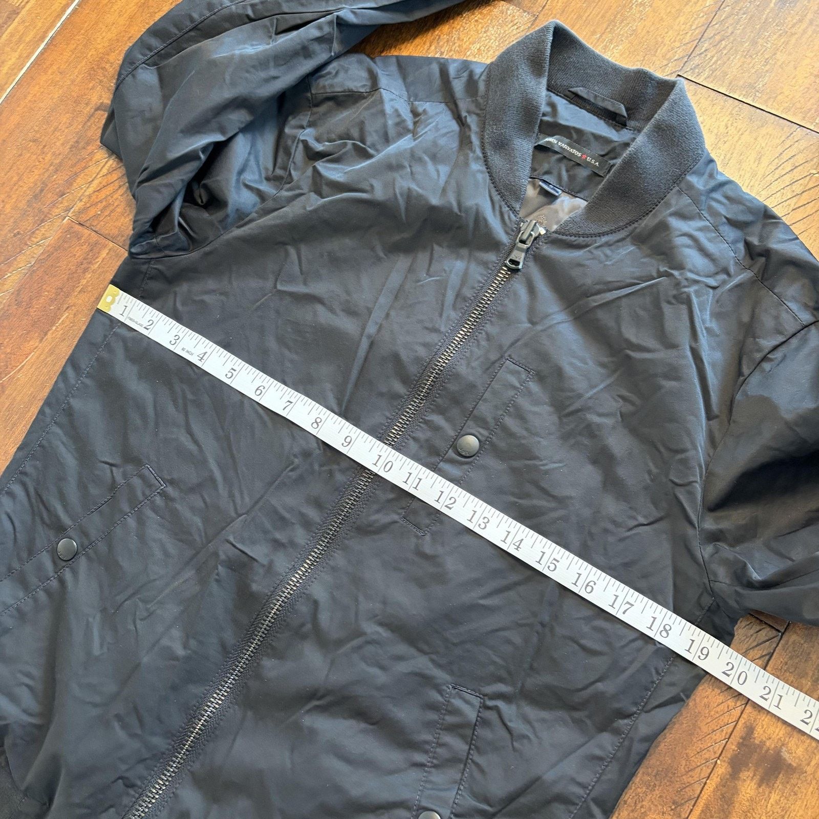 John Varvatos John Varvatos U.S.A. Jacket Mens Small Black Bomber Full Zip Size US S / EU 44-46 / 1 - 12 Thumbnail