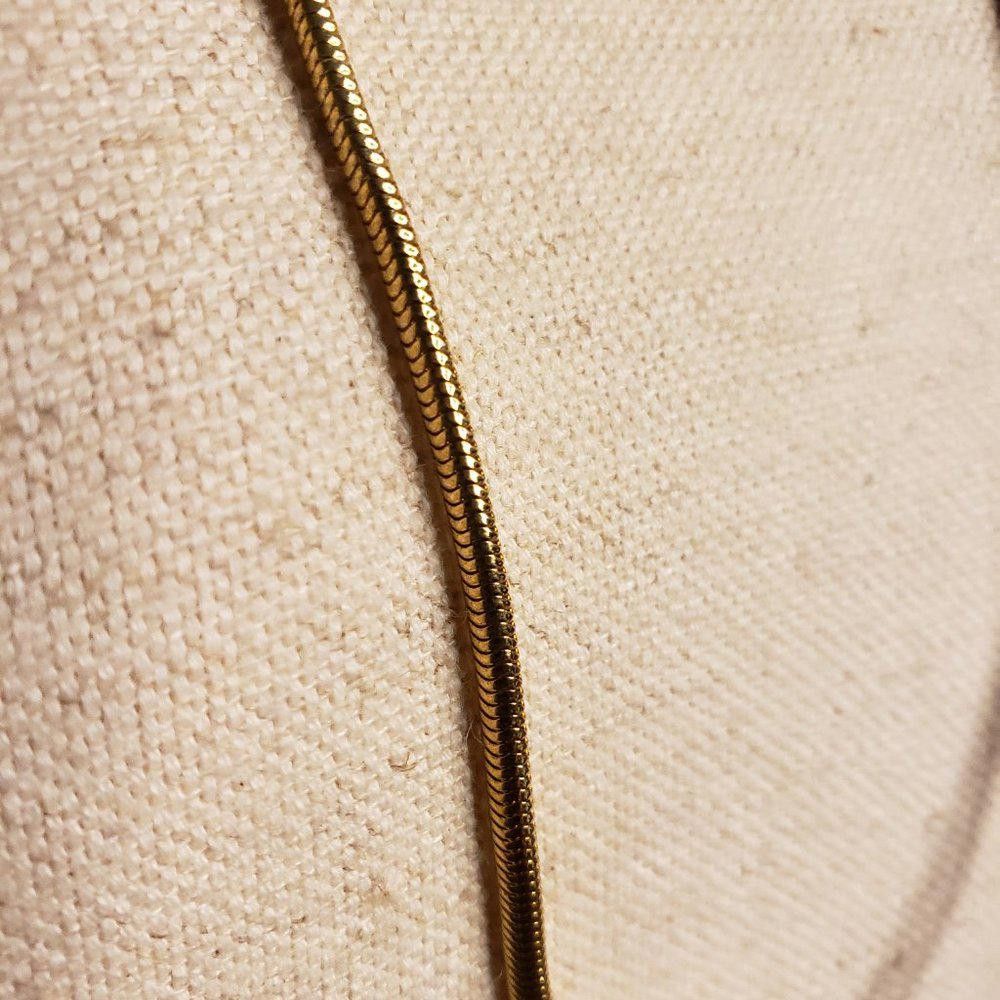 Designer Gold Plated Snake Chain 36" Size ONE SIZE - 2 Thumbnail
