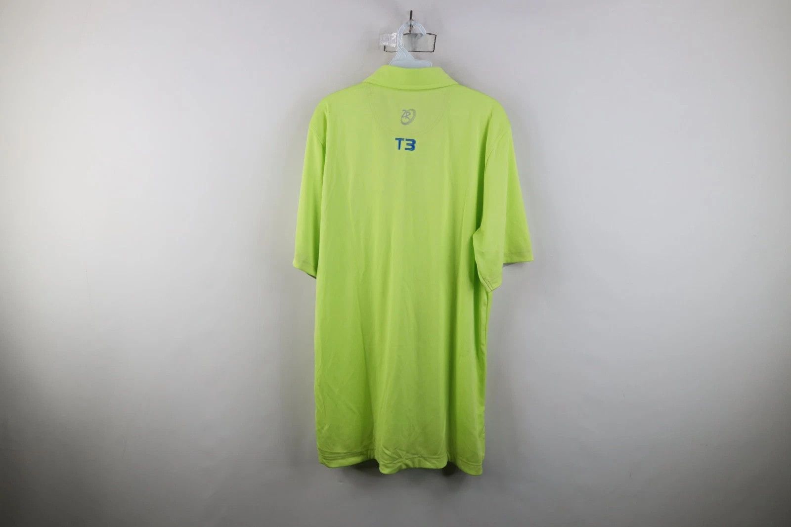 Vintage New Zero Restriction Forged Collared Golf Golfing Polo Lime Size US L / EU 52-54 / 3 - 15 Thumbnail