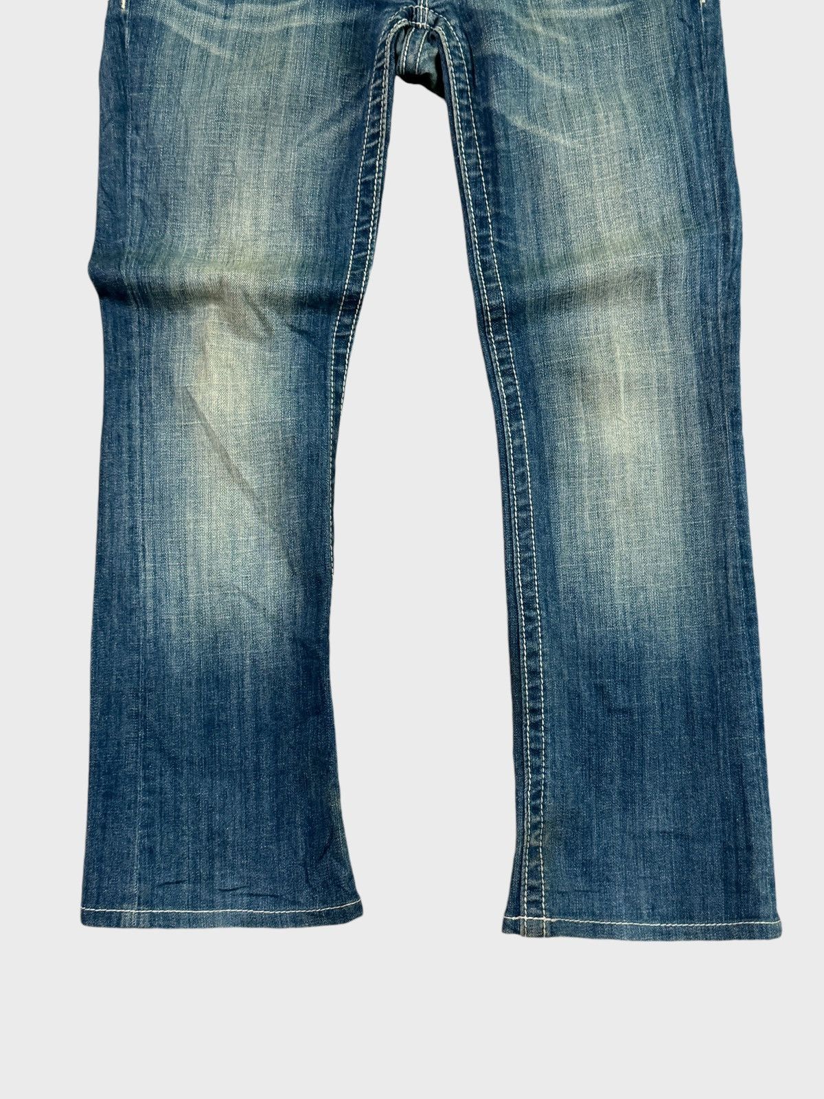 If Six Was Nine FLARE MISS ME CLAW MARK STUDDED CHAIN DENIM Size US 30 / EU 46 - 6 Thumbnail