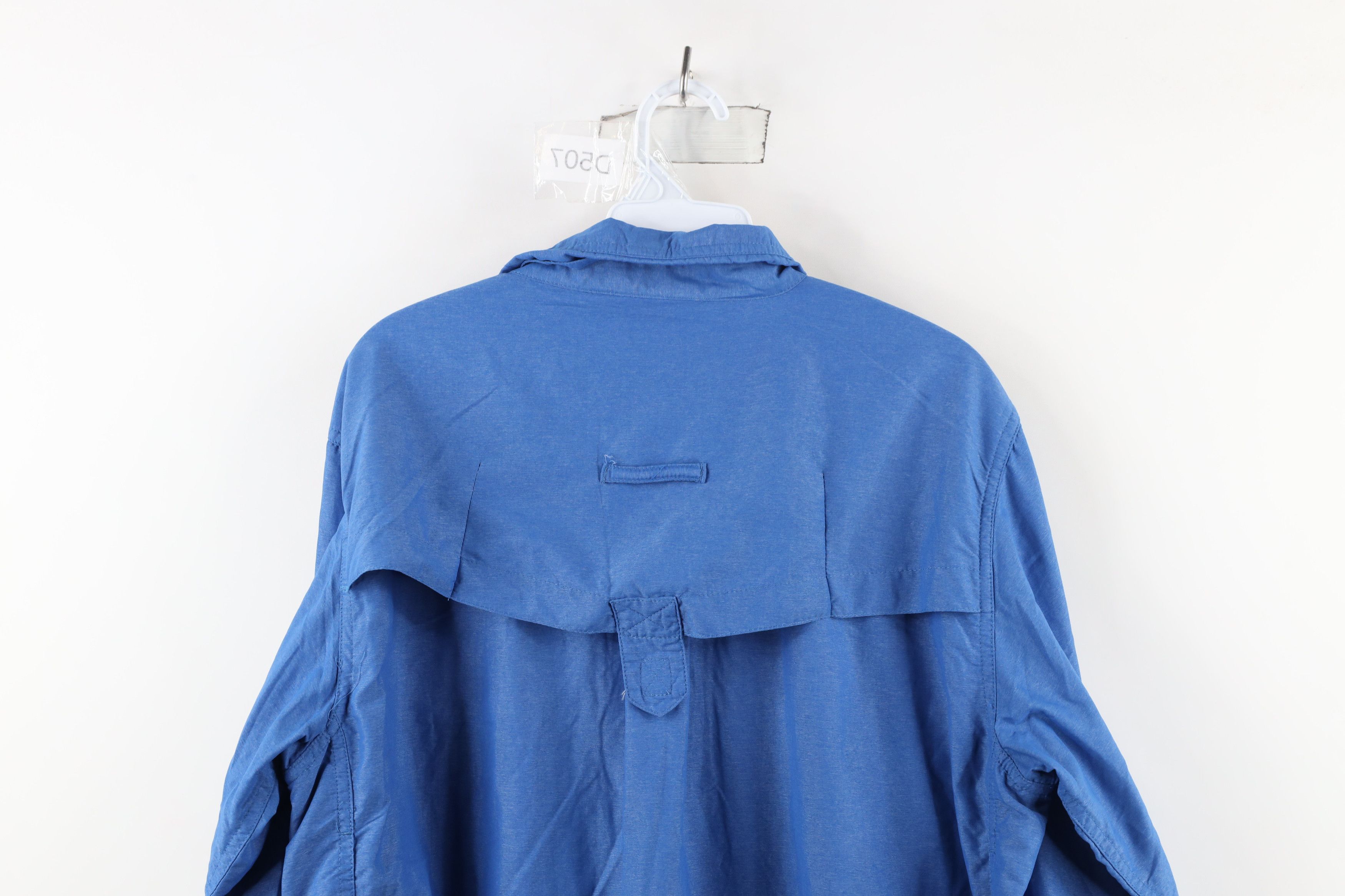 ExOfficio × Vintage ExOfficio Hiking Trail Collared Button Down Shirt Blue Size US M / EU 48-50 / 2 - 13 Thumbnail