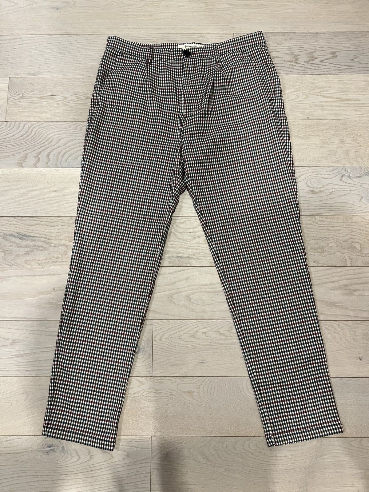 Other Stradivarius Men’s Gray Prince of Wales Check Chino Size 32 Size US 32 / EU 48 - 1 Thumbnail