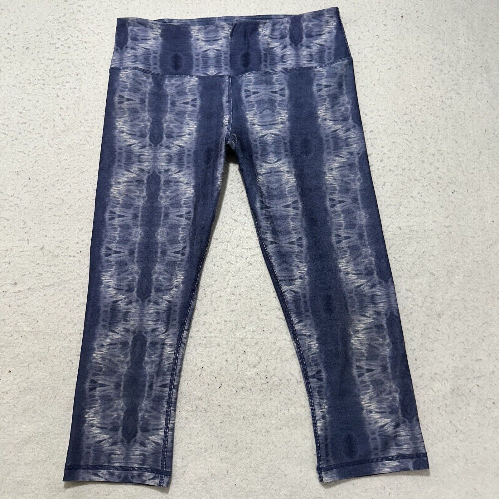 Other Scorpio Sol Medium Capri Leggings Tie Dye Blue Yoga Pants Size 30" / US 8 / IT 44 - 1 Thumbnail