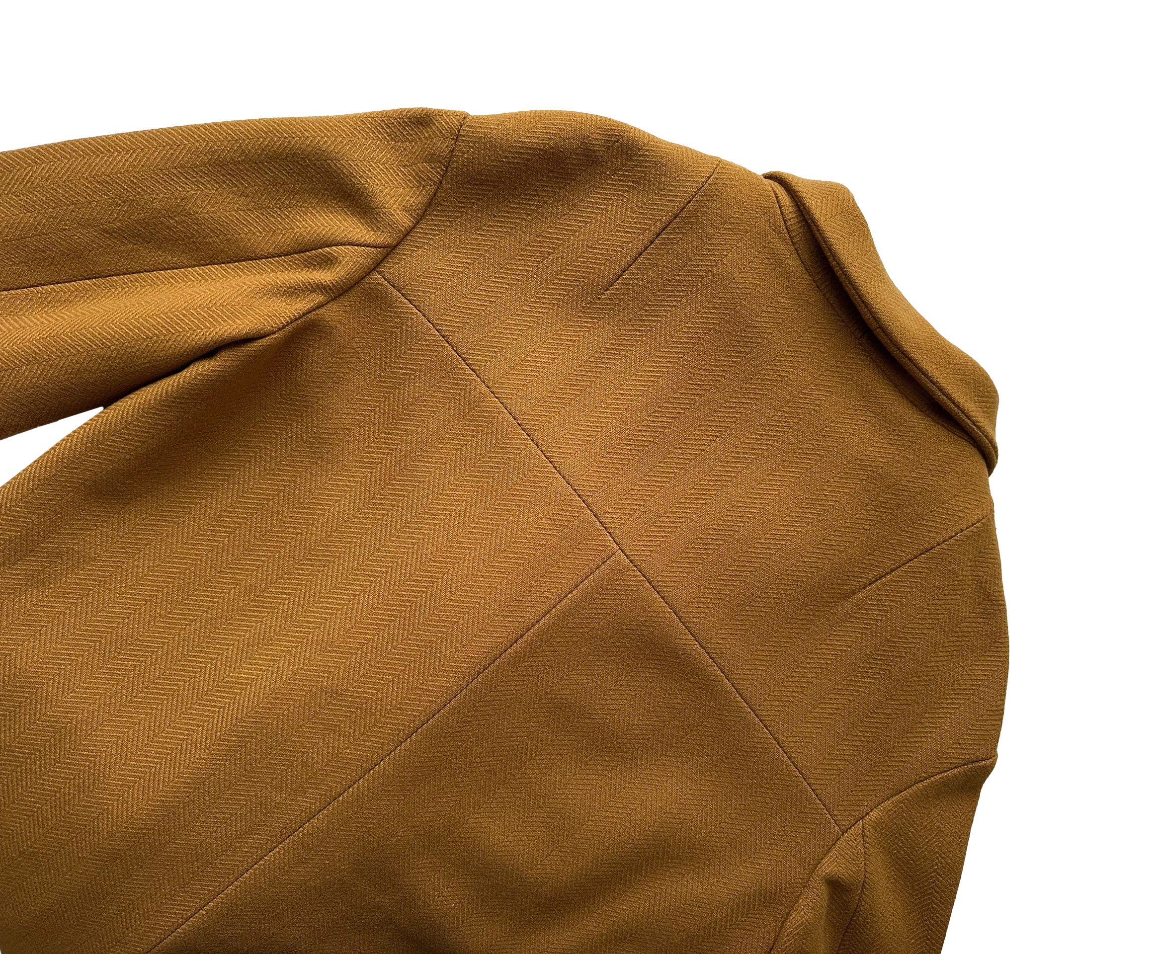 See by Chloe SEE BY CHLOE mustard wool tweed oversized coat Size XS / US 0-2 / IT 36-38 - 8 Thumbnail