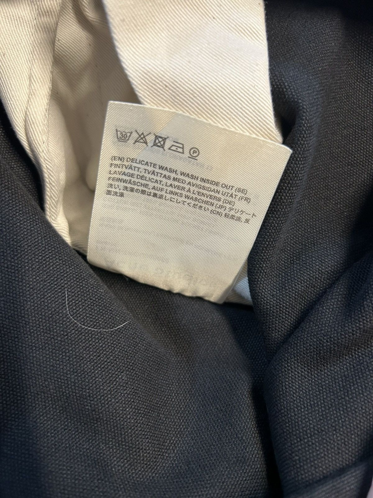 Acne Studios Acne Studios Black Crossover Tied Paper Bag Waist Pants Size US 33 - 12 Thumbnail