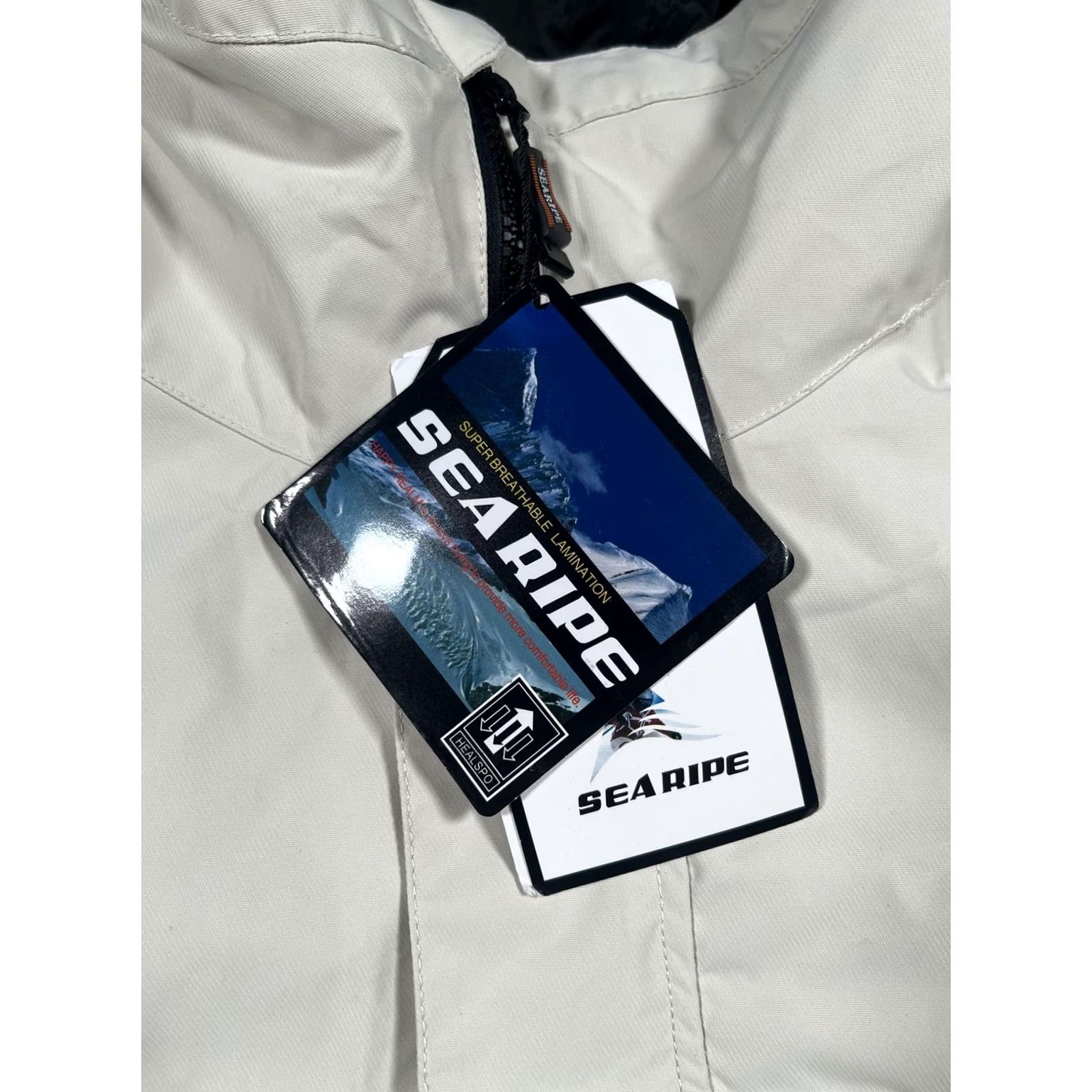Vintage SEARIPE Ski Snowboard Suit Mens M White Hooded Jacket Pants Set L-72 Size 40R - 4 Thumbnail
