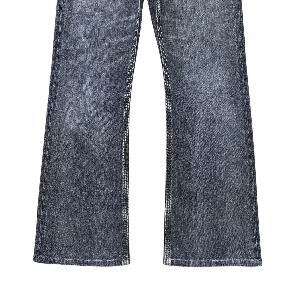 Edwin Vintage Edwin 401XVS Faded Black Denim Flare Jeans Size US 30 / EU 46 - 5 Thumbnail