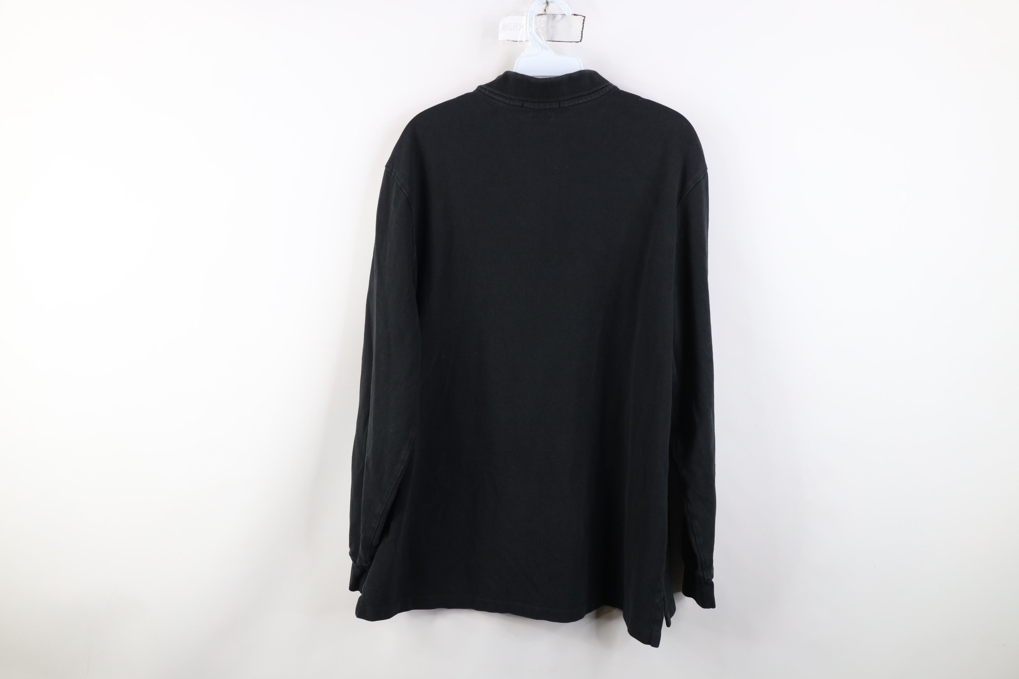 Ralph Lauren Vintage Y2K Ralph Lauren Long Sleeve Rugby Polo Shirt Black Size US L / EU 52-54 / 3 - 13 Thumbnail