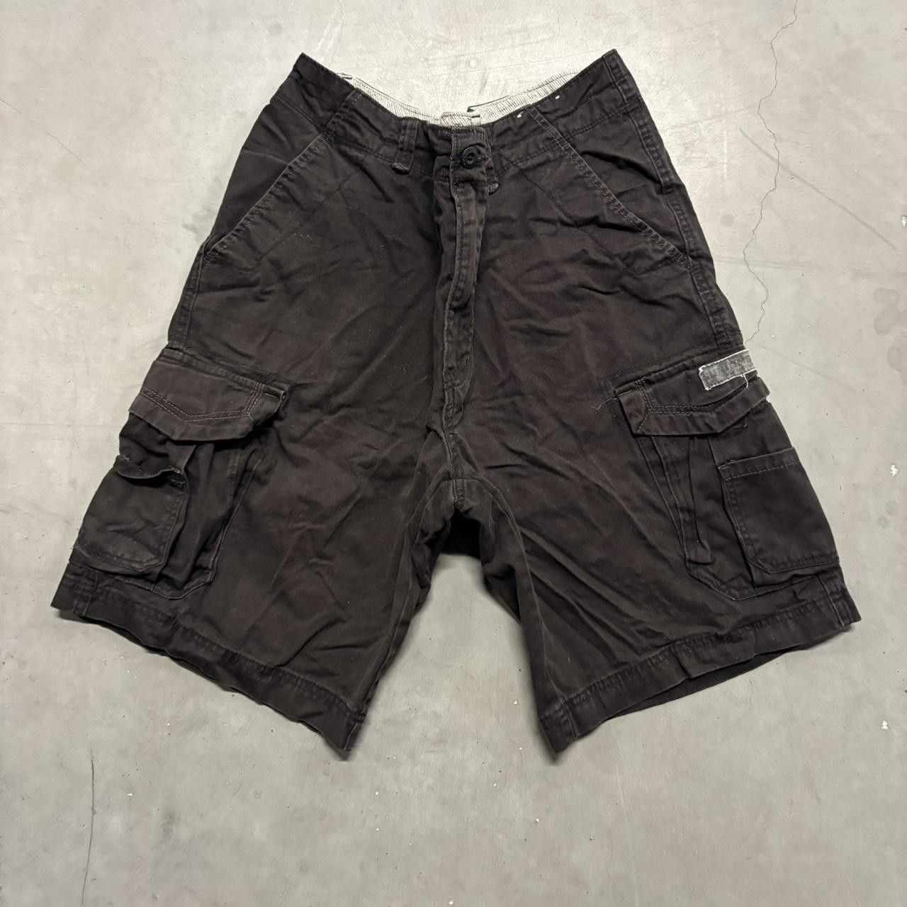 UNIONBAY Crazy Vintage Y2K/2000s Black Union Bay Skater Style Grunge Cargo Shorts! Size US 36 / EU 52 - 1 Thumbnail