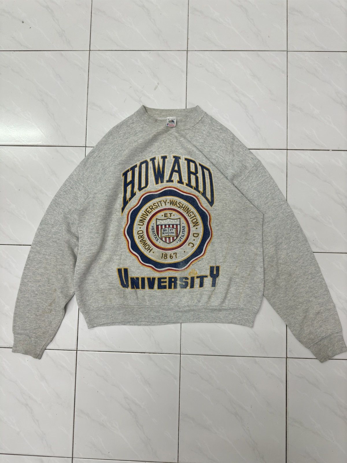 Fruit Of The Loom Streetwear Vintage Vintage Fruit Of The Loom Howard University Sweatshirt Grailed
