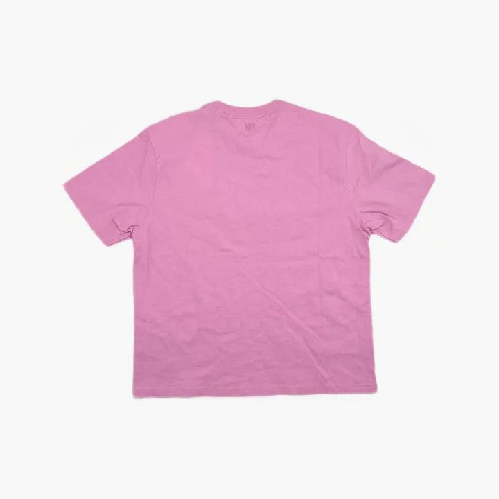 AMI AMIPARIS Solid Pink Heart Logo Short Sleeve T-Shirt -2507 Size US S / EU 44-46 / 1 - 3 Thumbnail