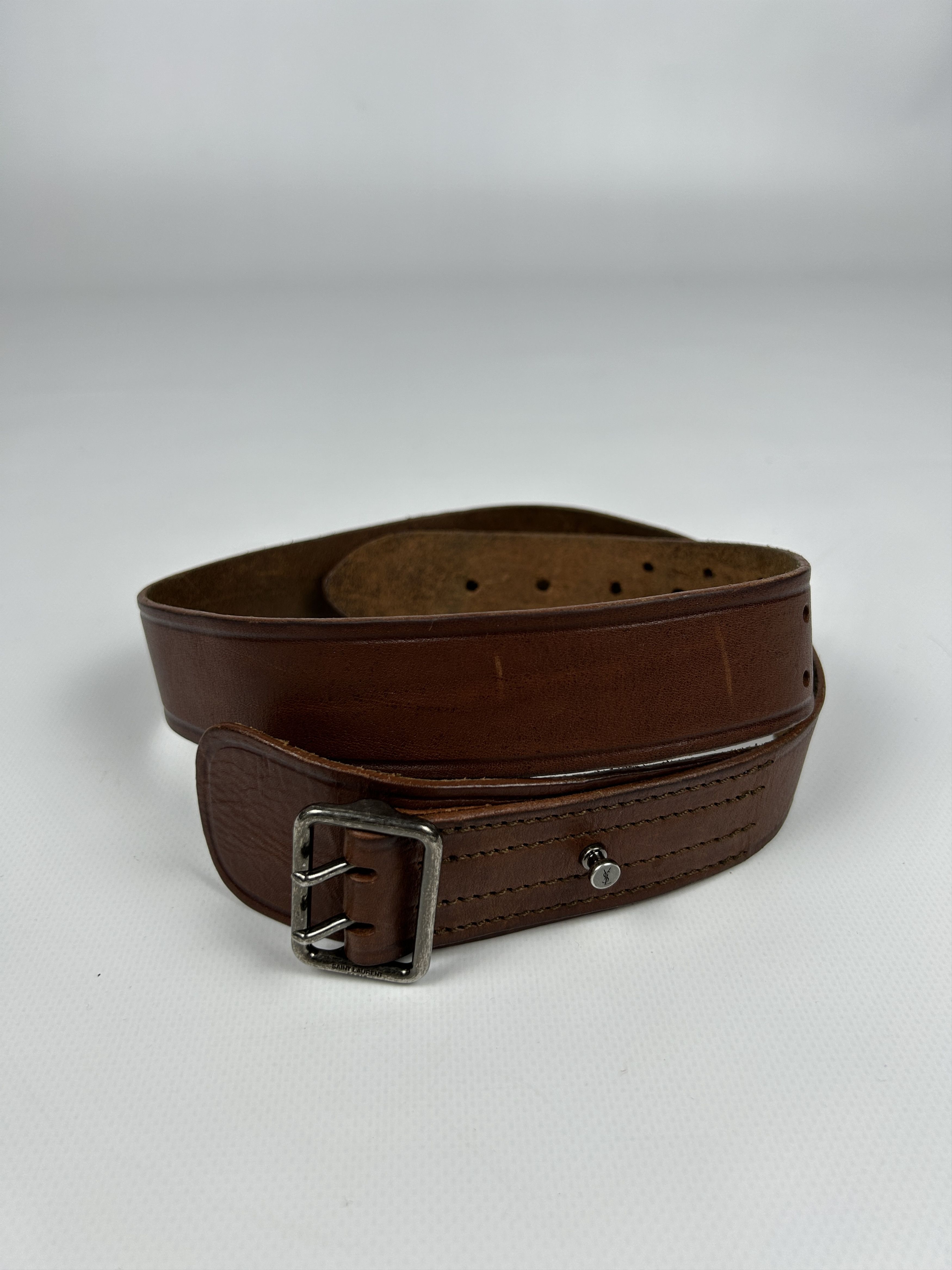 Saint Laurent Paris Saint Laurent leather belt Size ONE SIZE - 2 Thumbnail